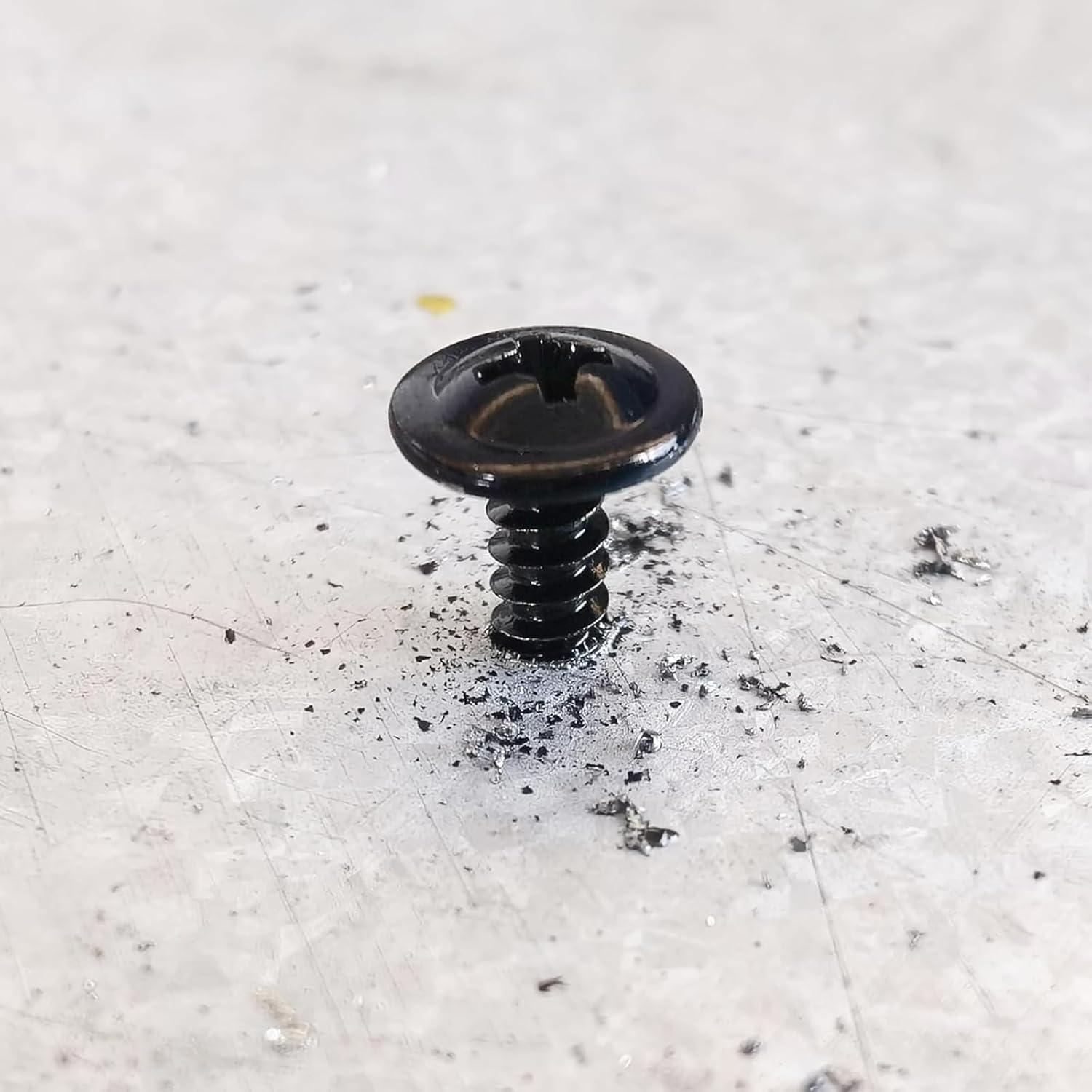 Kit 400 Tornillos Autoperforantes Negros Mywish #8 #10 Acero Inoxidable