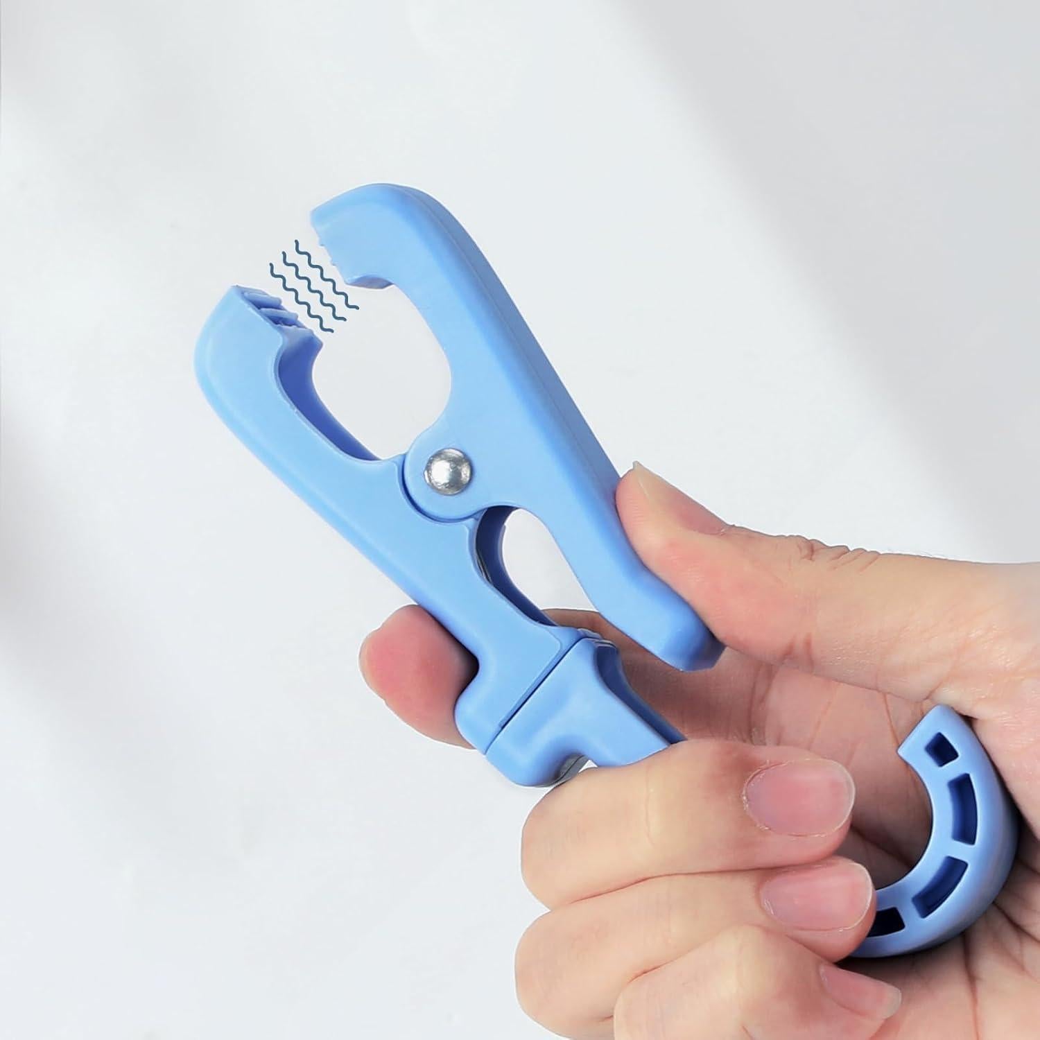 8 Clips de Plástico Jydesicr para Colgar Ropa y Toallas Azul