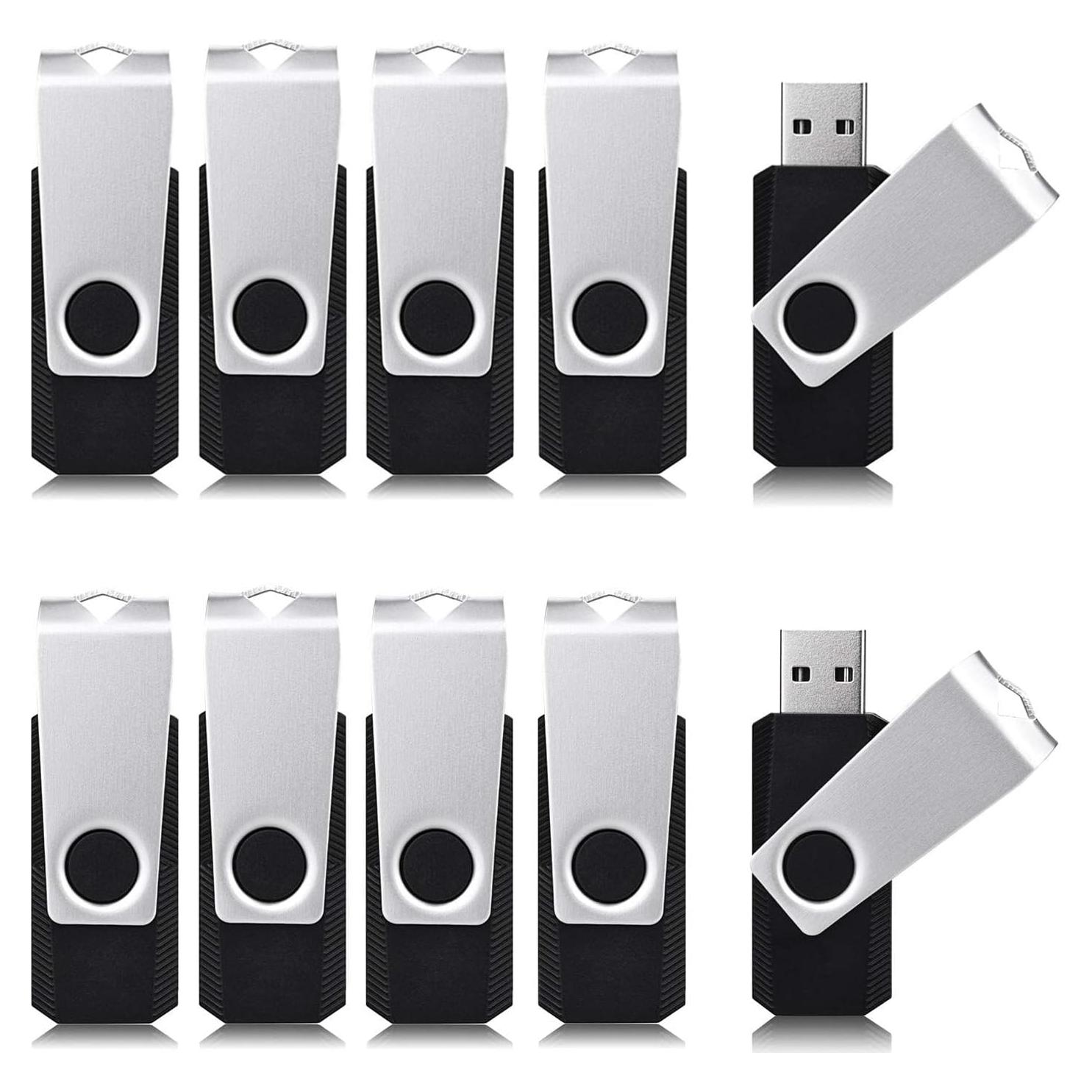 Paquete de 50 Unidades Flash USB 4GB Aiibe Negro