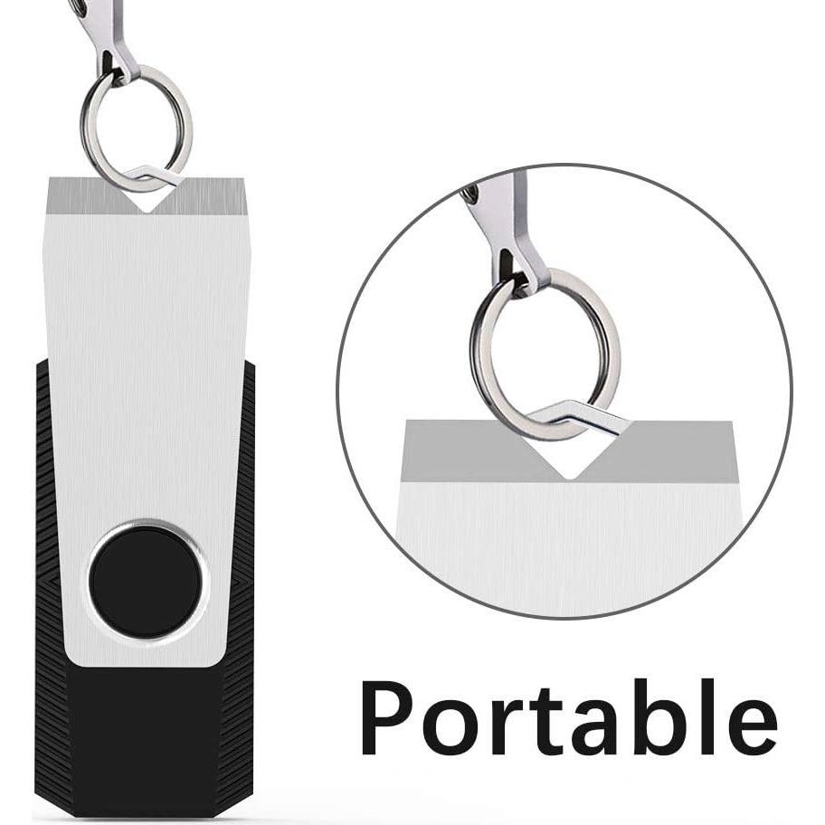 Paquete de 50 Unidades Flash USB 4GB Aiibe Negro