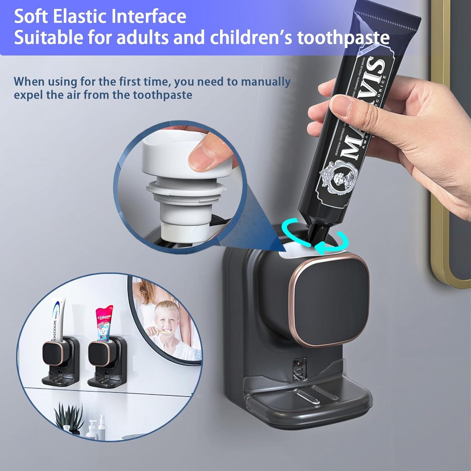 Dispensador Automático de Pasta de Dientes Wekity Negro