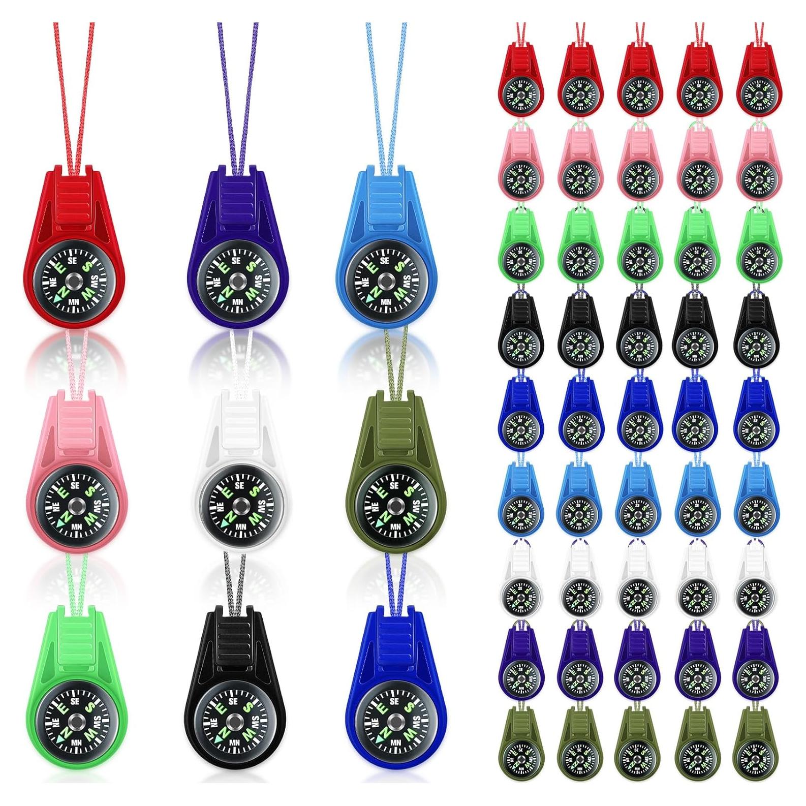 Brújula Mini Colorida Crssbrohip para Niños - 25 Unidades