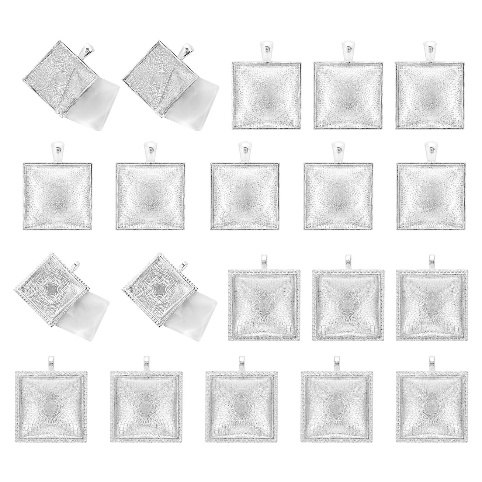 Bandejas de Colgante Cuadradas Miraclekoo 40 Pcs 25 mm