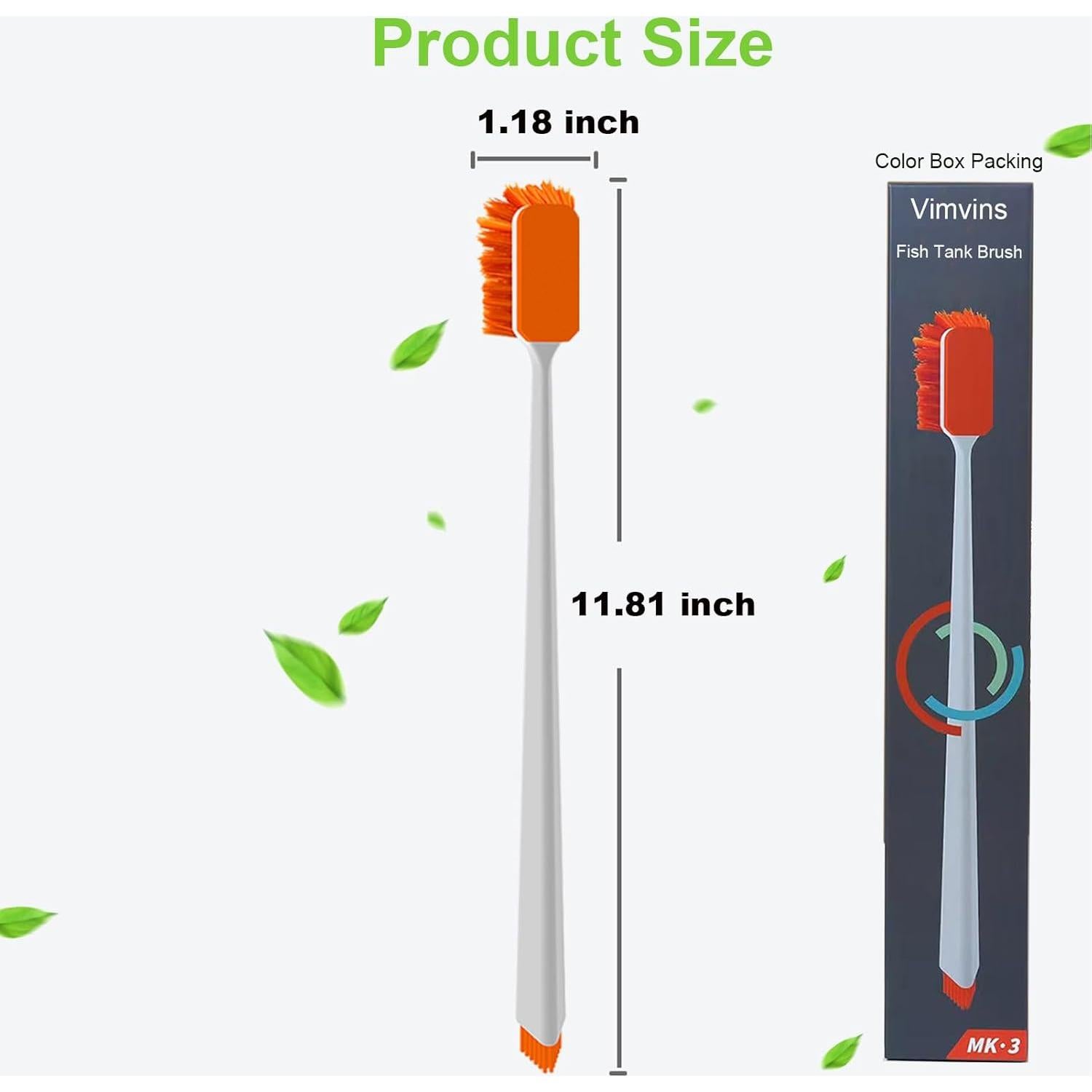 Limpiador de Acuarios Vimvins 30 cm - Raspador de Algas