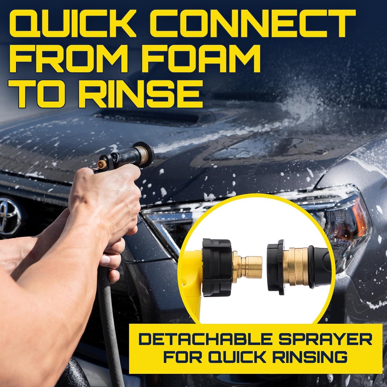 Pistola de Espuma Reina de Espuma para Lavado de Autos - Limpieza Sin Rayones