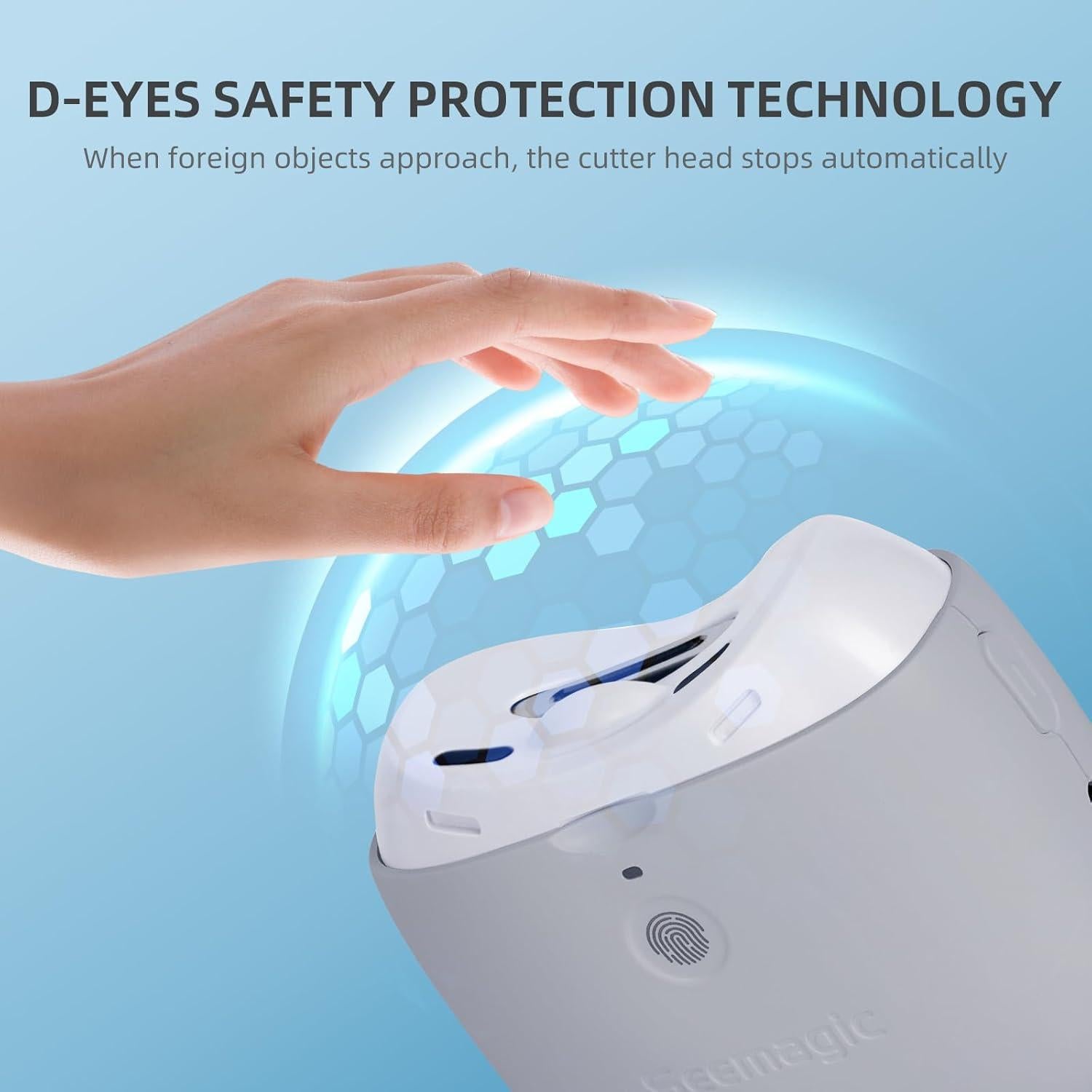 Cortador de Uñas Eléctrico Seemagic 2 en 1 con Luz LED