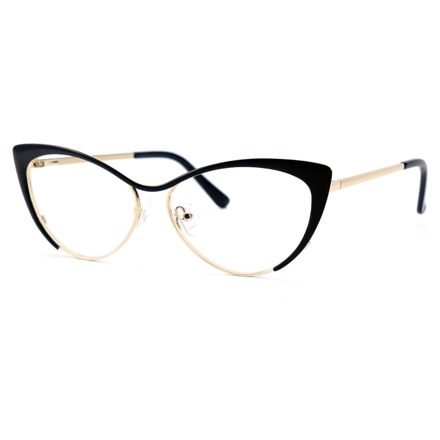 Gafas de luz azul VOOGLAM cateye para mujer, anti-fatiga ocular