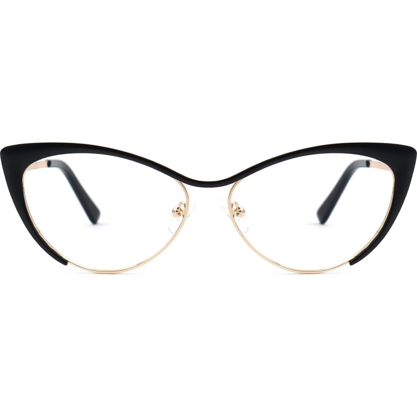 Gafas de luz azul VOOGLAM cateye para mujer, anti-fatiga ocular