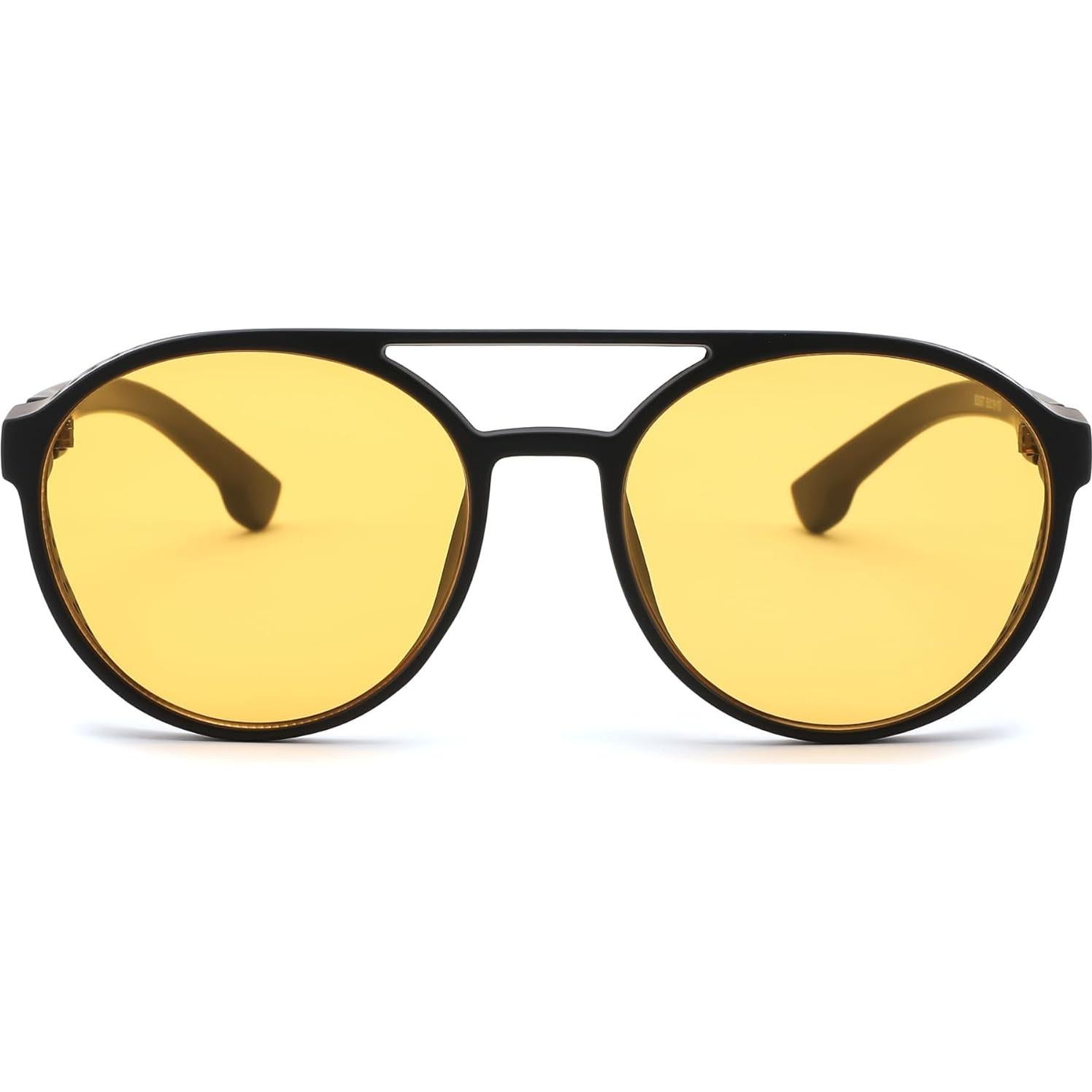 Gafas de sol steampunk FEISEDY UV400 unisex retro redondas