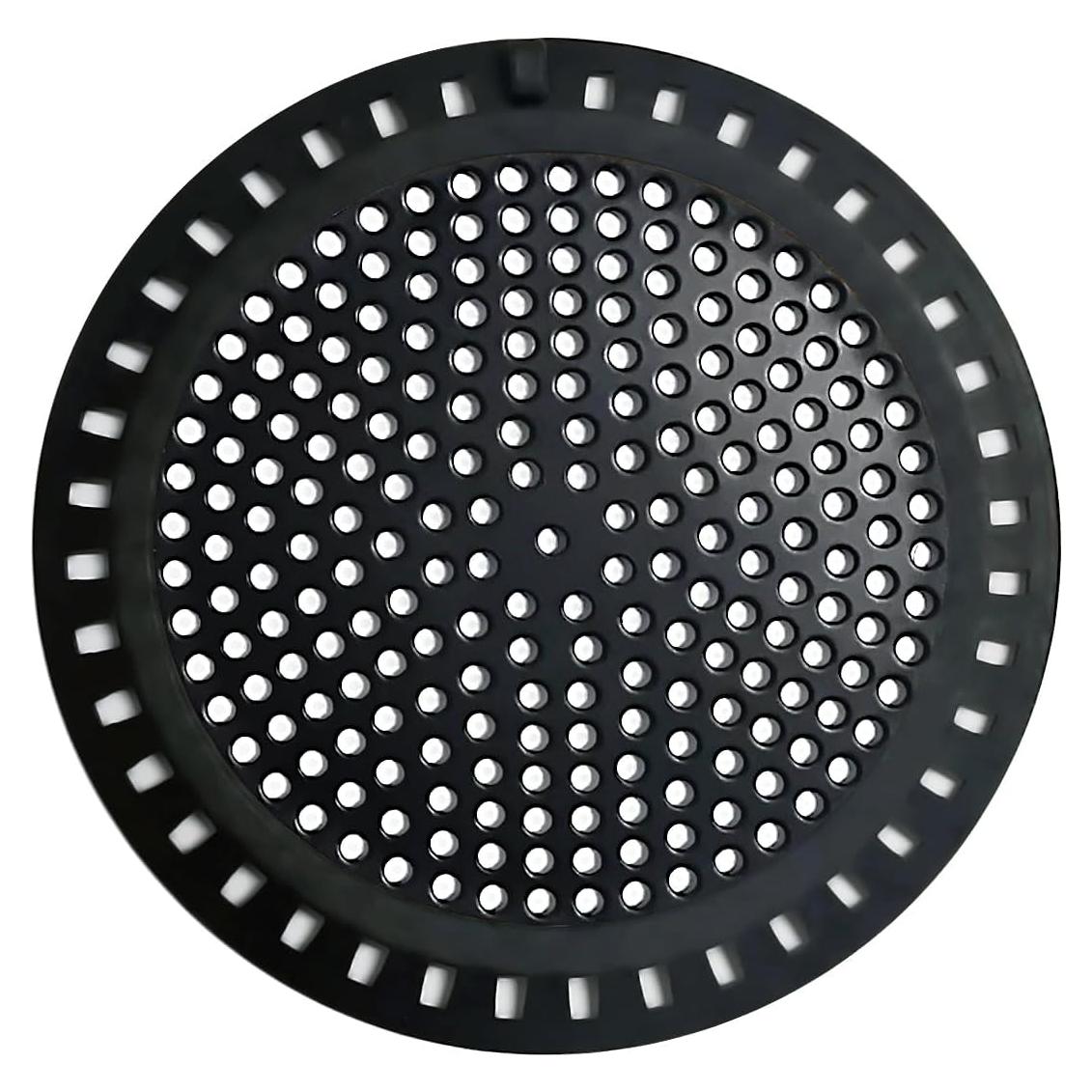 Rejilla de desagüe Huntonry negra 4.76x0.30 cm acero inoxidable