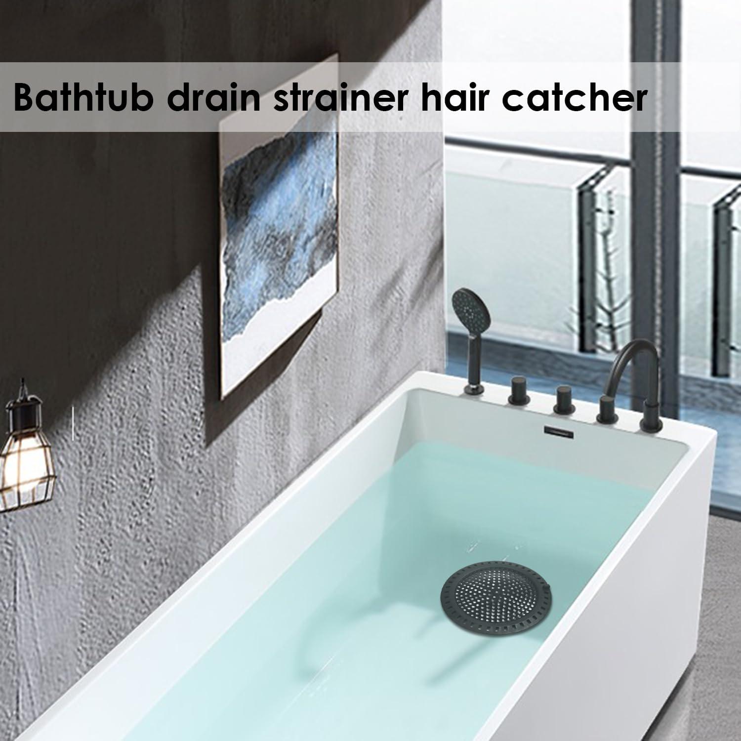 Rejilla de desagüe Huntonry negra 4.76x0.30 cm acero inoxidable