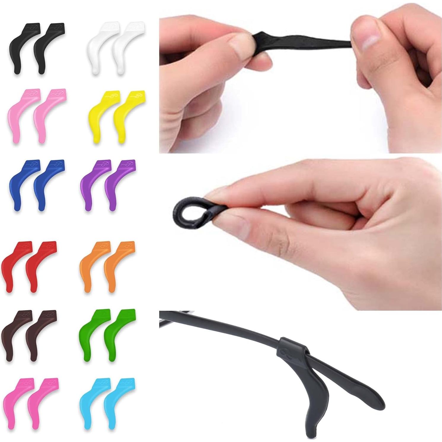 12 Ganchos de Silicona Antideslizantes para Gafas SooGree