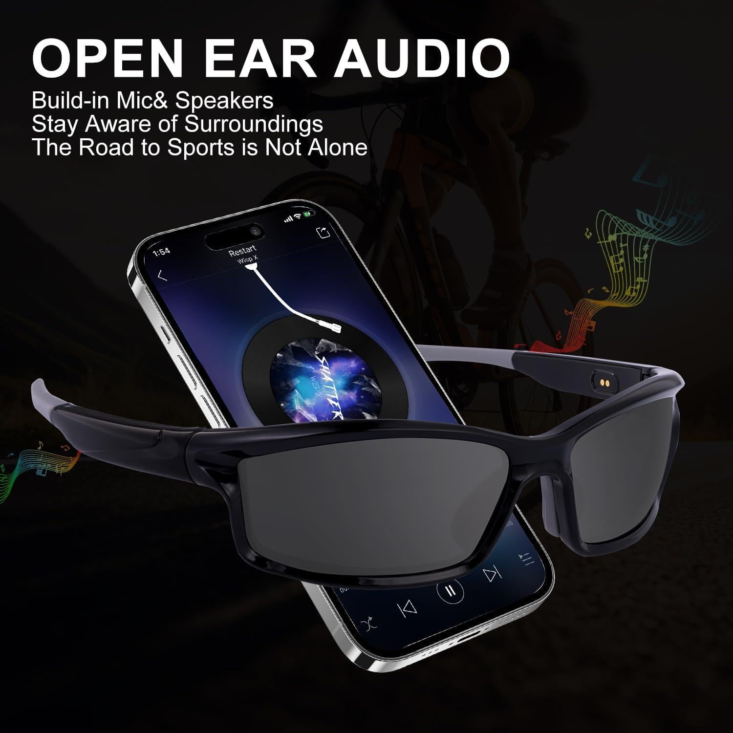 Gafas de sol deportivas SKYWAY con audio Bluetooth y UV