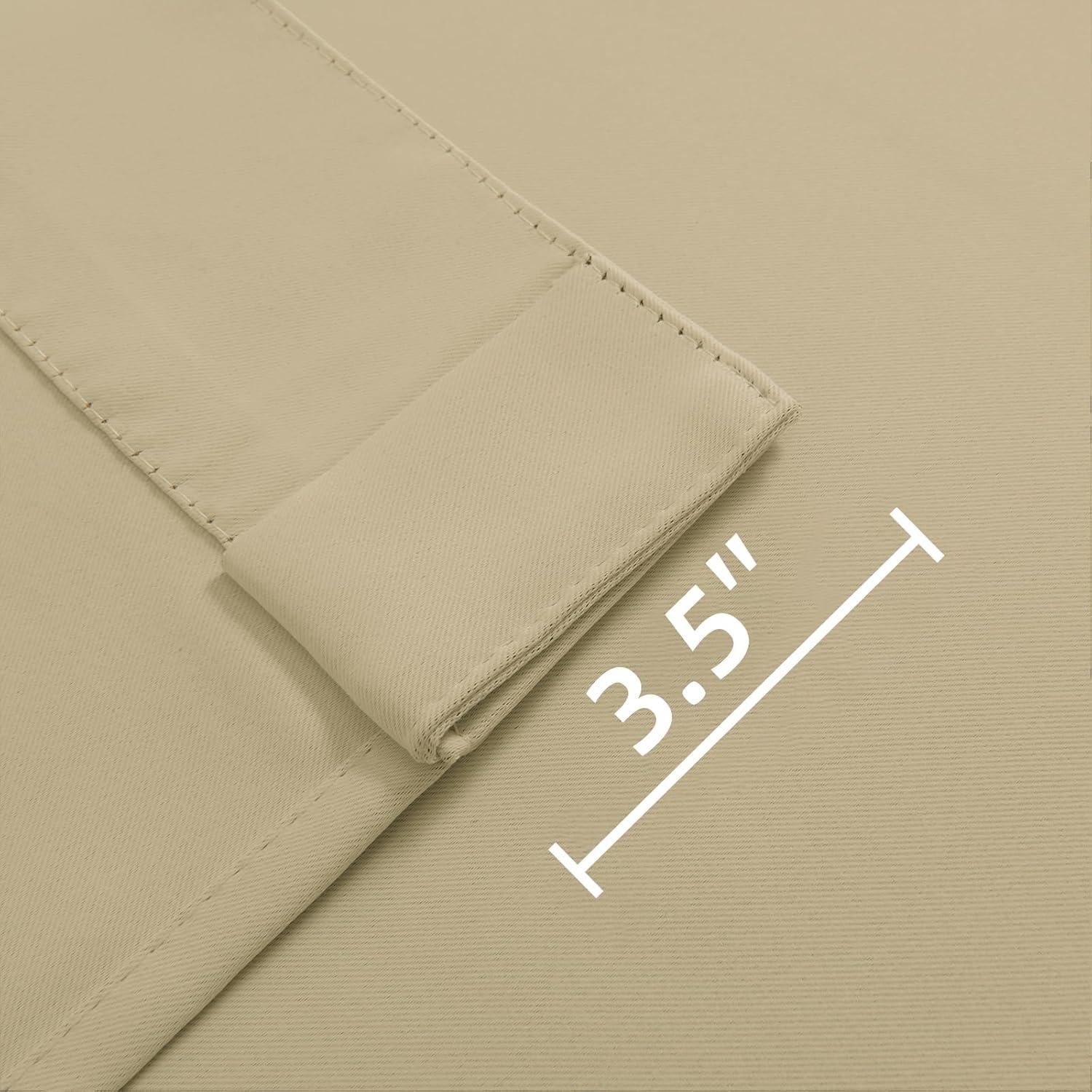 Cortinas Opacas Joydeco 2 Paneles 52x183 cm Beige Aislantes