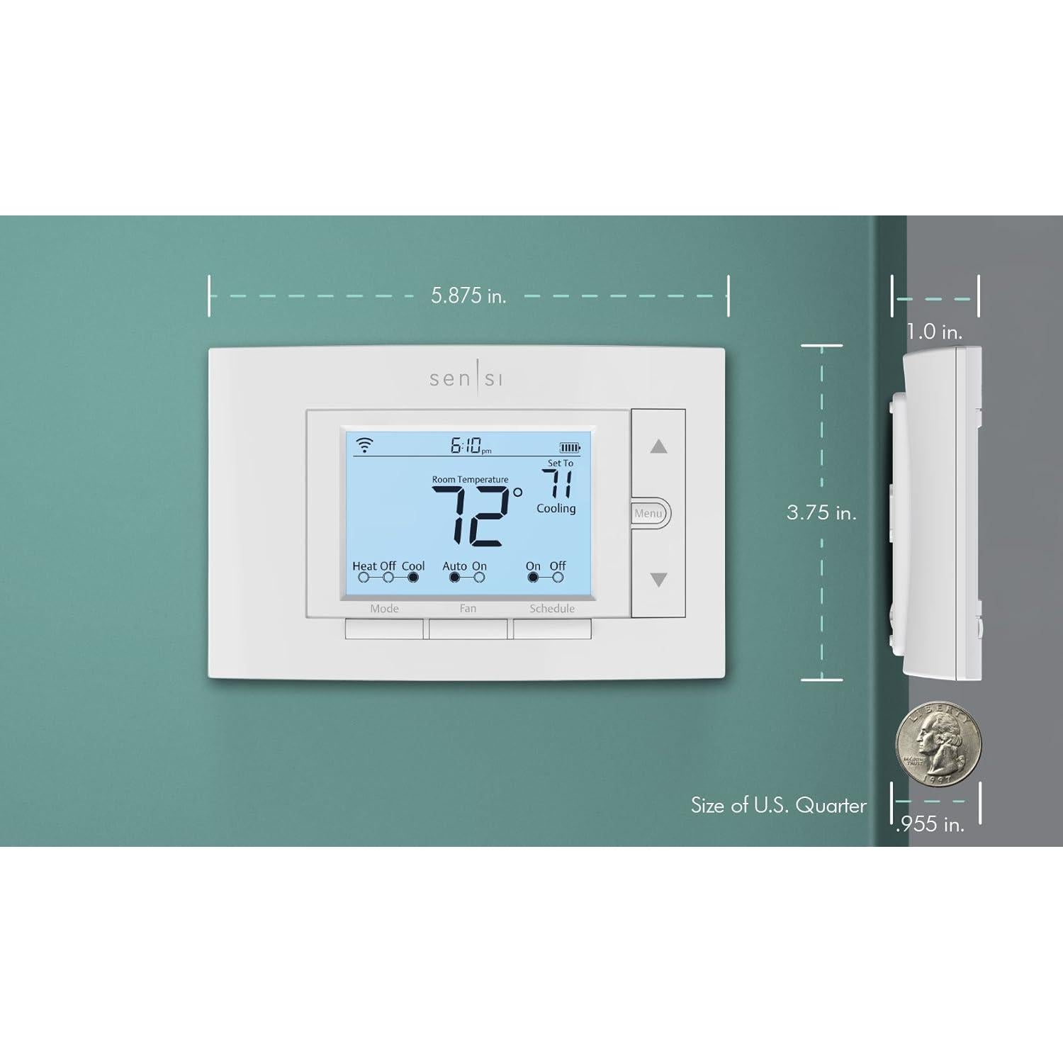 Termostato Inteligente Sensi Emerson Pro Wi-Fi 24V Control Remoto
