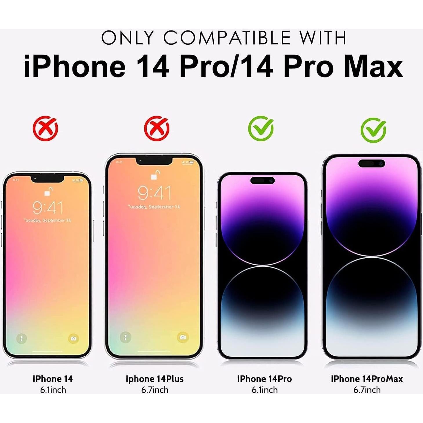 Protector de Lente de Cámara T Tersely para iPhone 14 Pro/Max