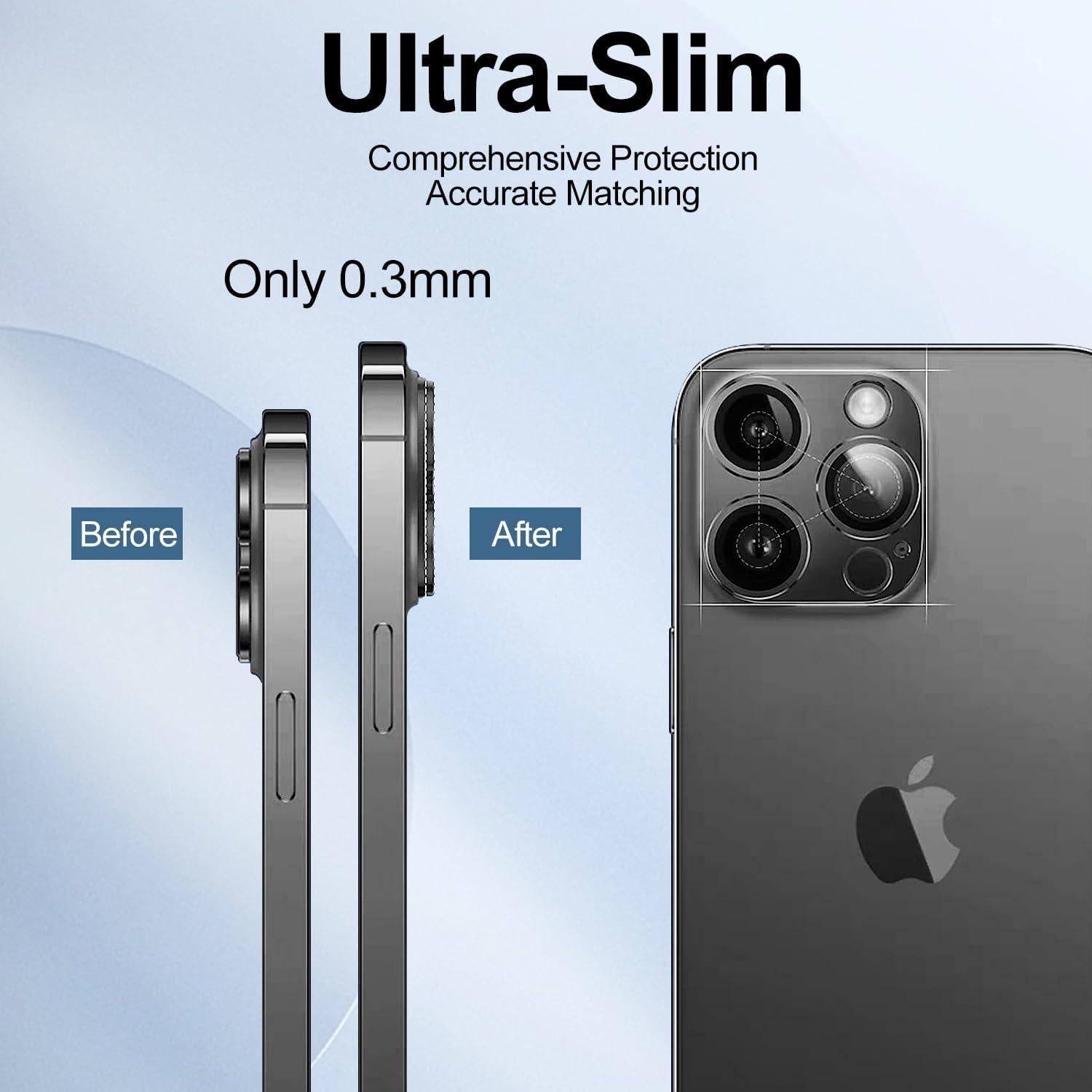 Protector de Lente de Cámara T Tersely para iPhone 14 Pro/Max