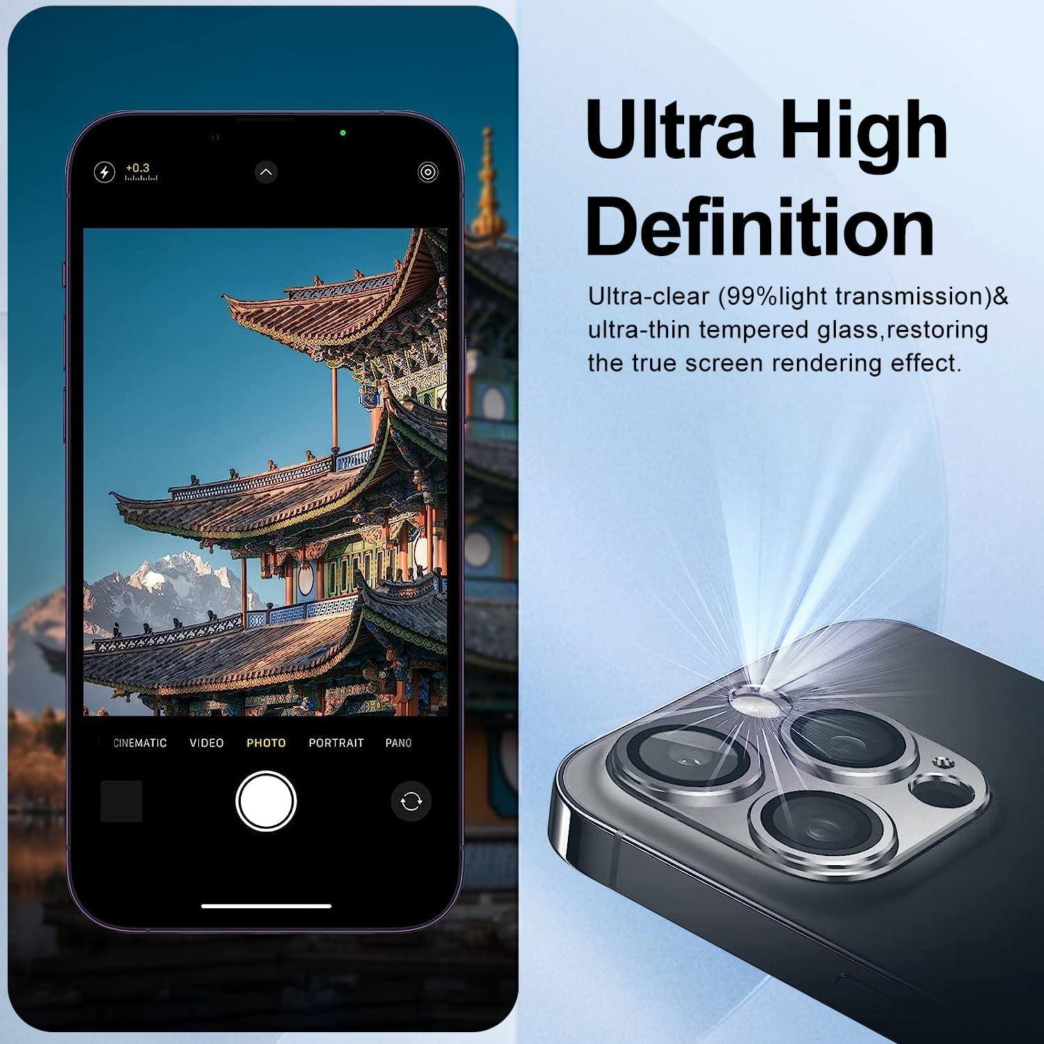 Protector de Lente de Cámara T Tersely para iPhone 14 Pro/Max