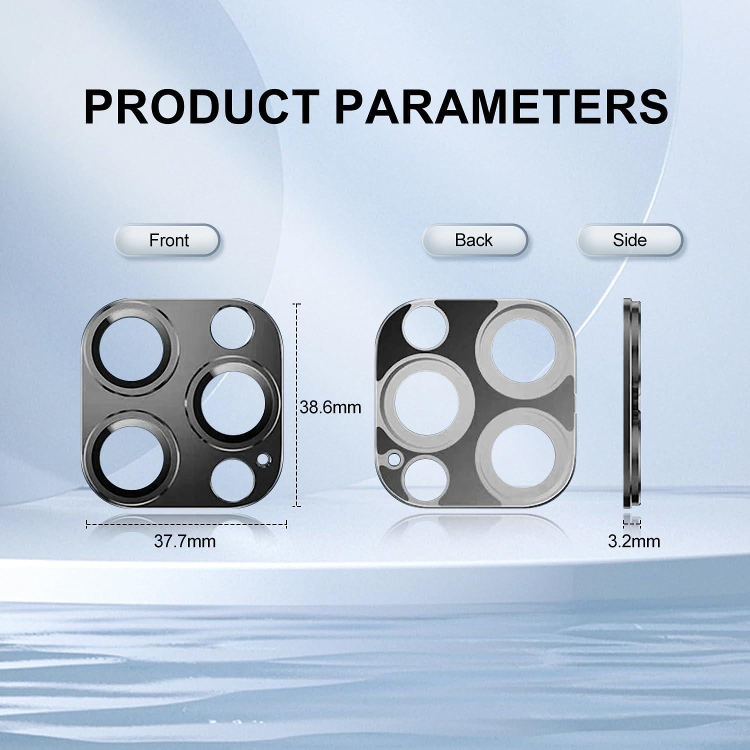 Protector de Lente de Cámara T Tersely para iPhone 14 Pro/Max