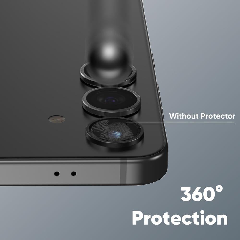 Protector de Lente de Cámara FLOLAB para Samsung Galaxy S25 - Negro