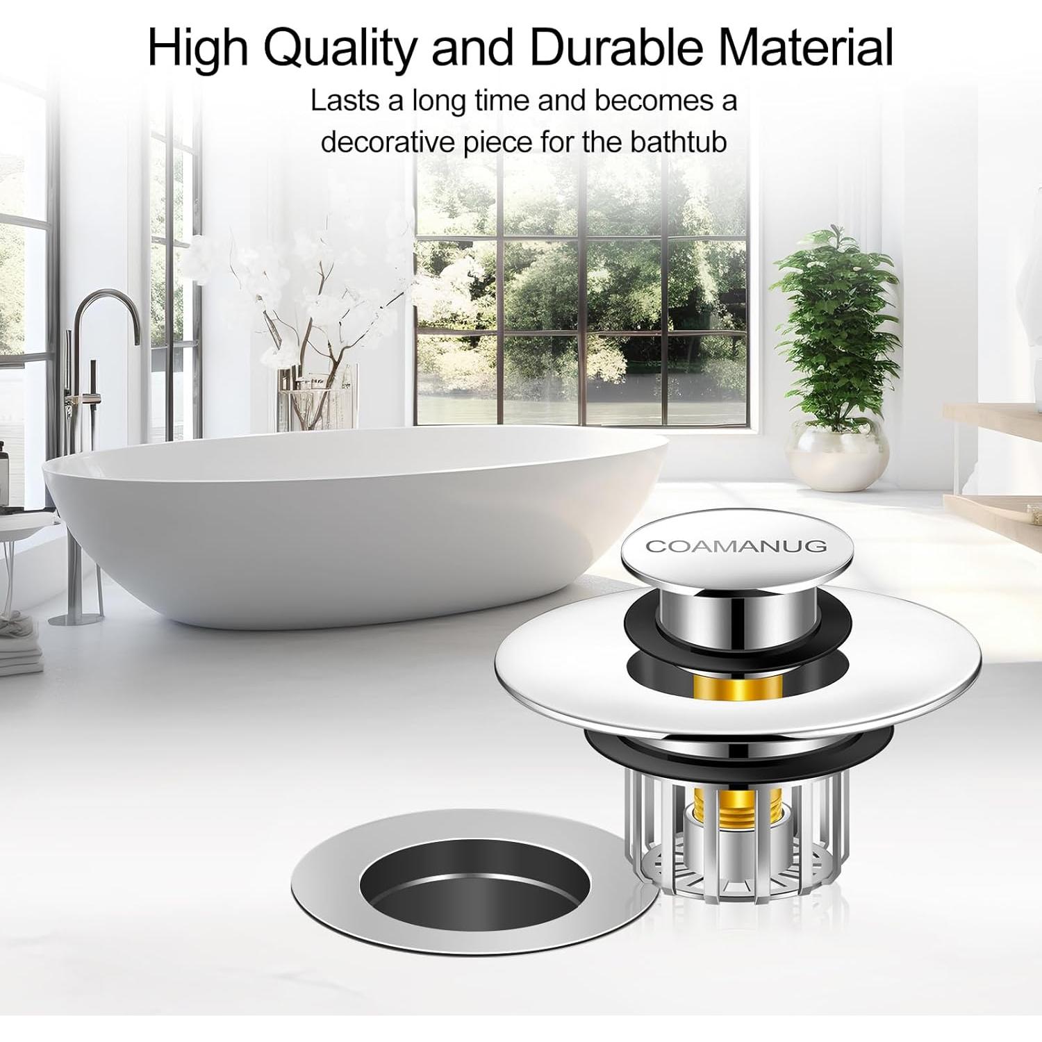 Tapón de Bañera COAMANUG con Filtro para Cabello