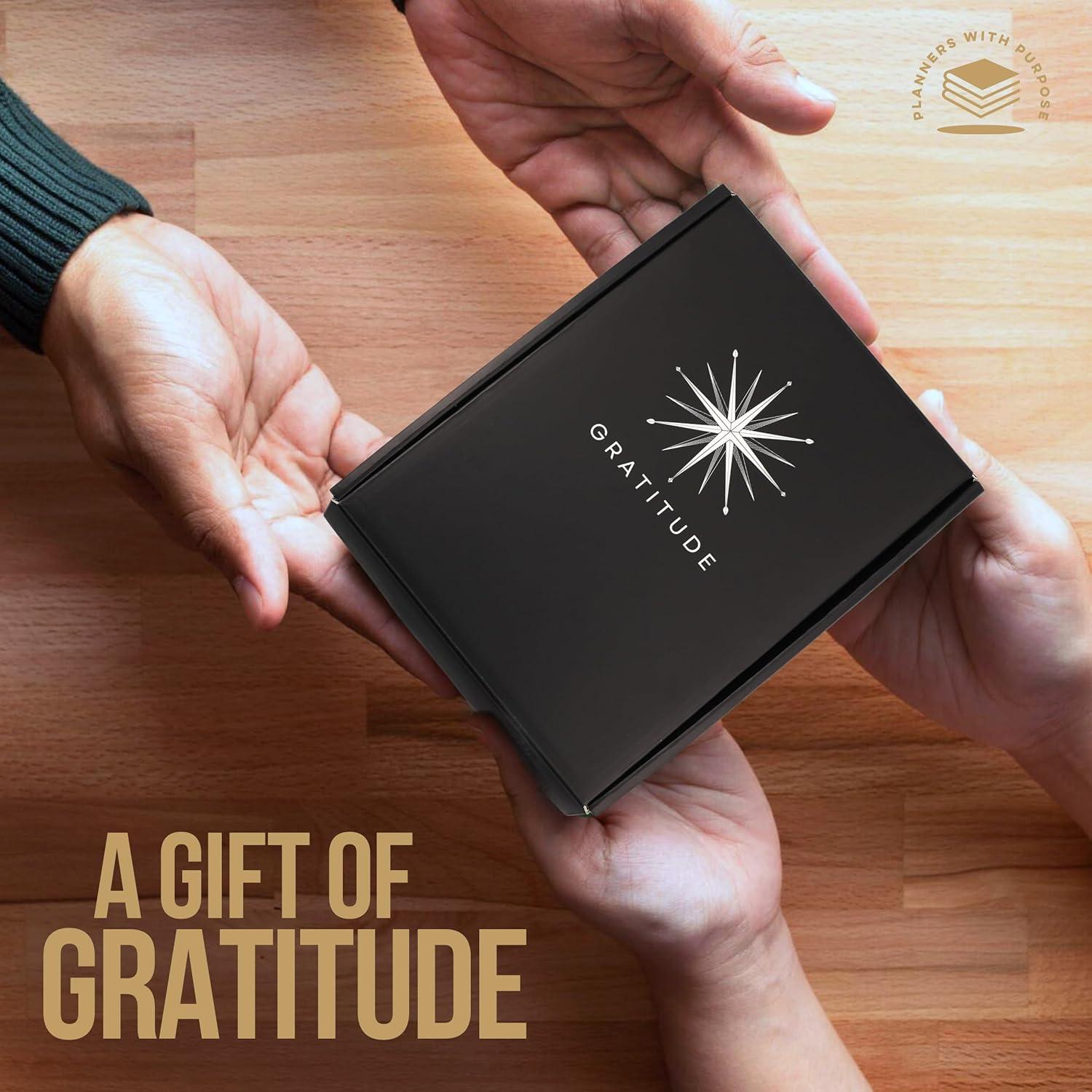 Diario de Gratitud A5 Planificador Negro - Planificadores con Propósito