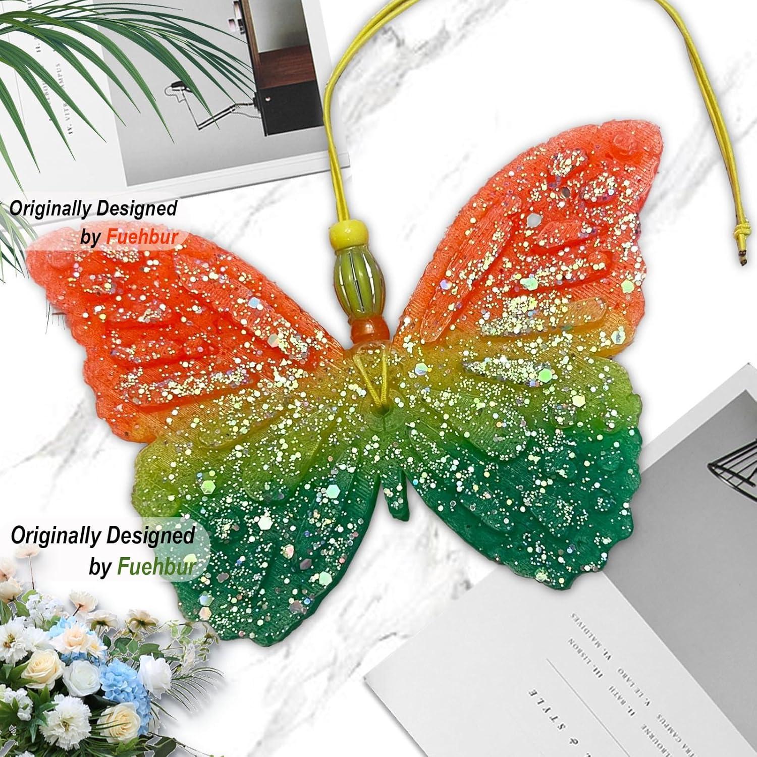 Molde de Jabón de Silicona Fuehbur Mariposa Grande 15.2 cm