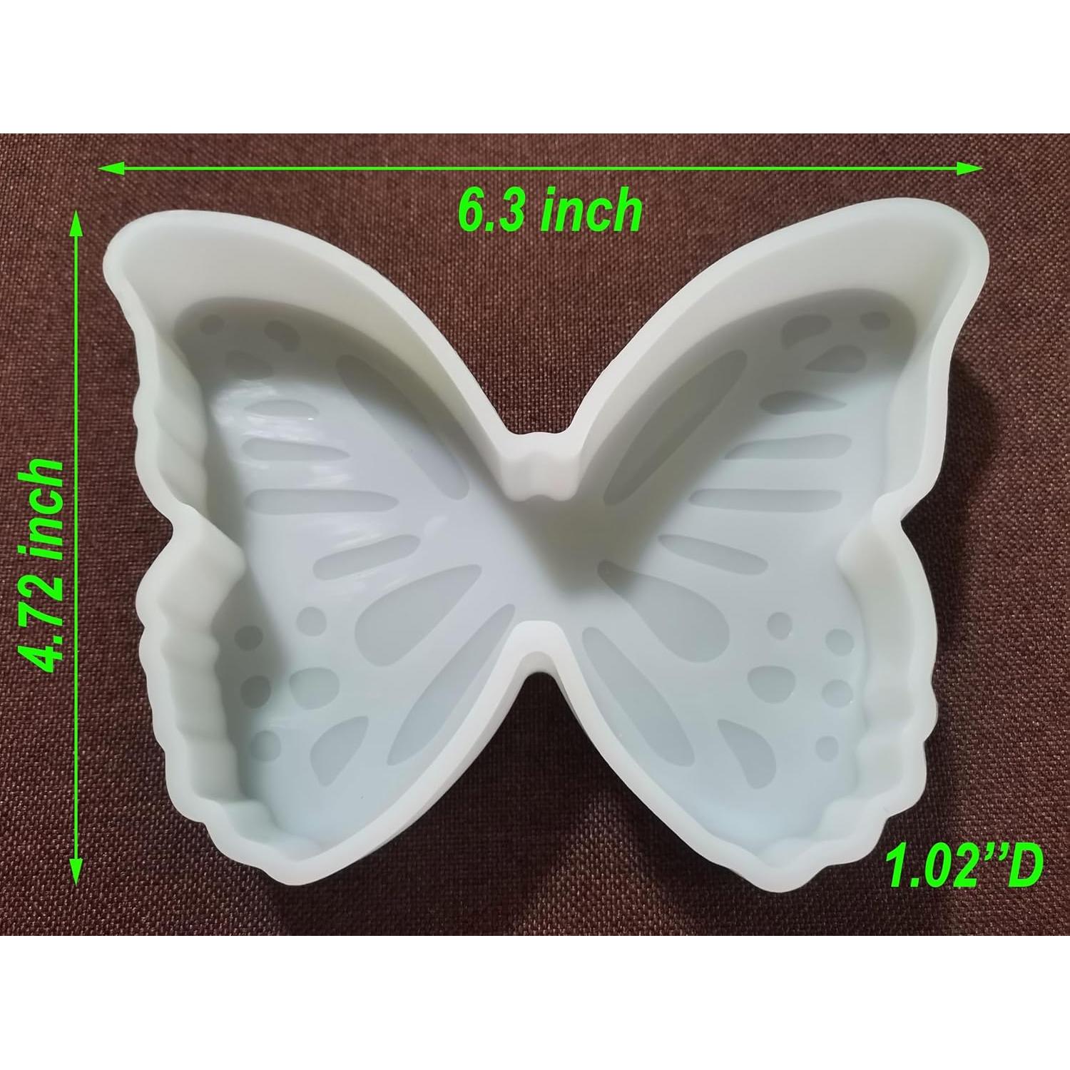 Molde de Jabón de Silicona Fuehbur Mariposa Grande 15.2 cm