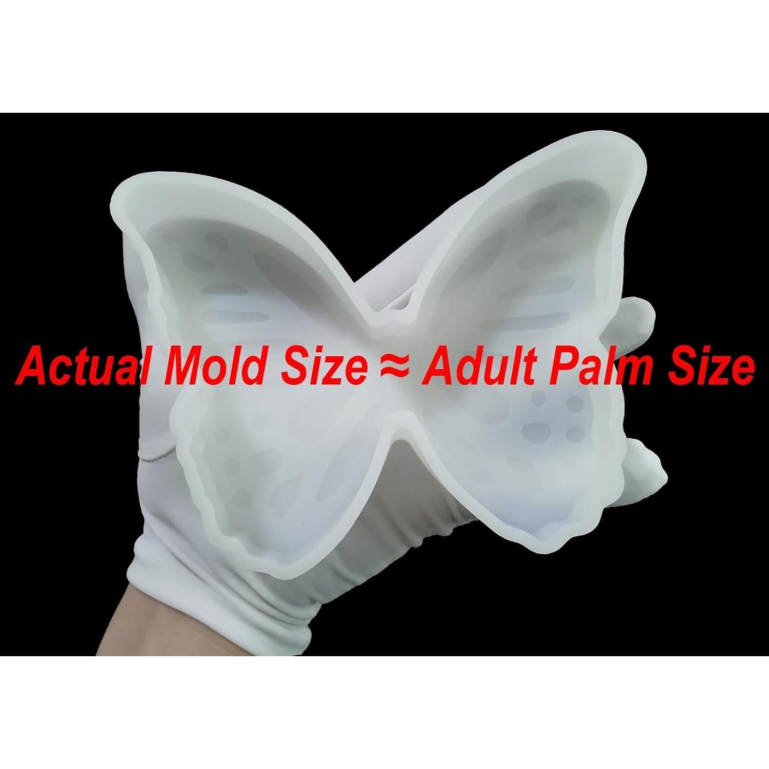 Molde de Jabón de Silicona Fuehbur Mariposa Grande 15.2 cm