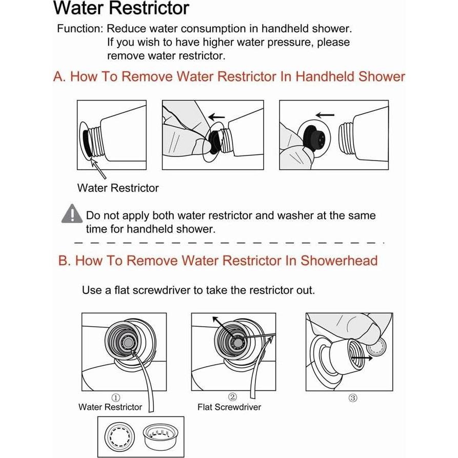 Cabezal de Ducha de Mano Ana Bath 5 Funciones Níquel Cepillado