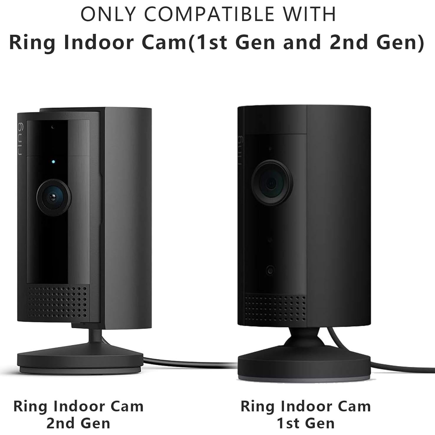 Paquete de 3 Soportes Adhesivos para Cámara Ring Indoor Cam
