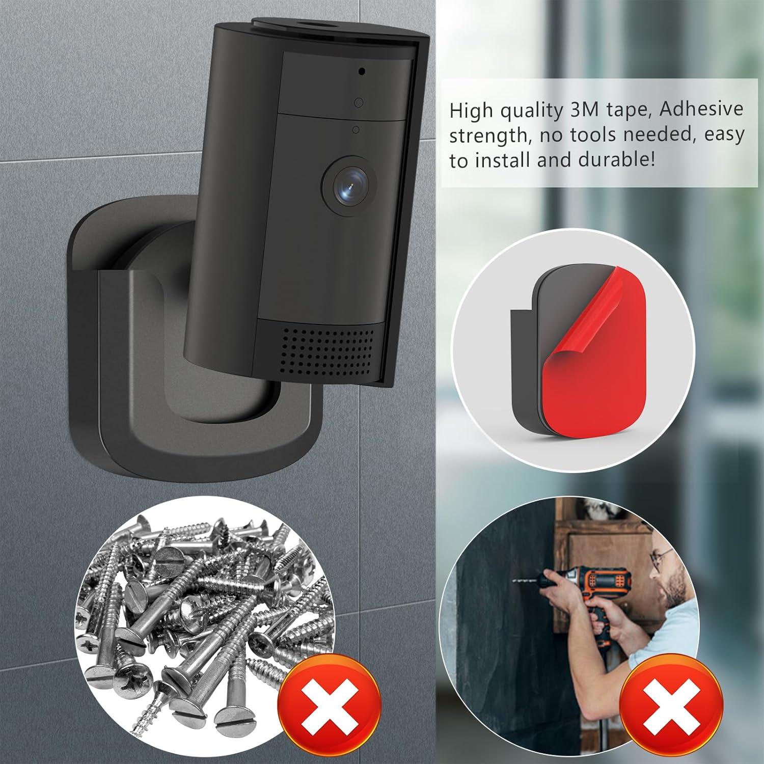 Paquete de 3 Soportes Adhesivos para Cámara Ring Indoor Cam