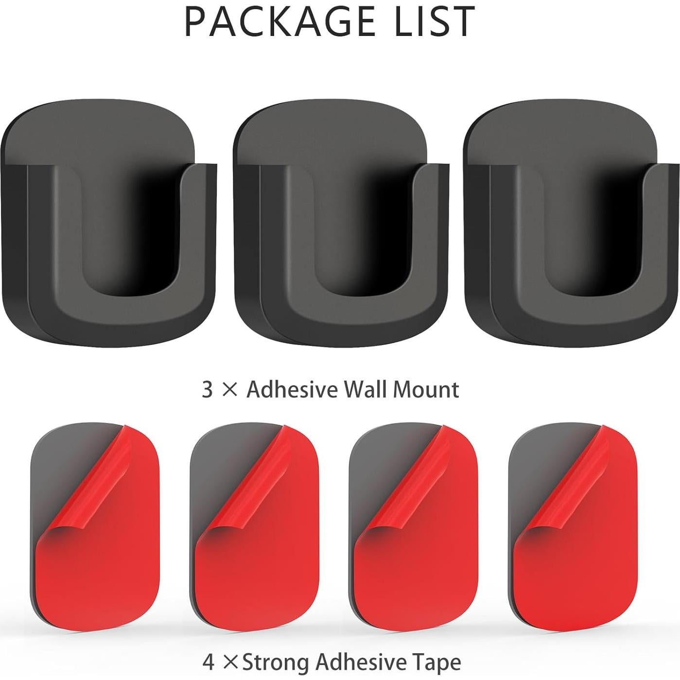 Paquete de 3 Soportes Adhesivos para Cámara Ring Indoor Cam