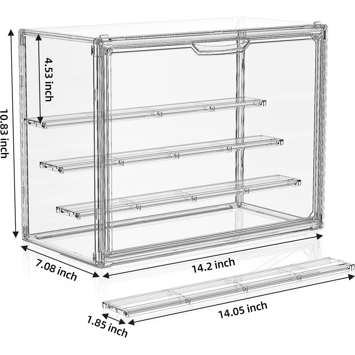 Caja de Exhibición Acrílica MSHOMELY XL 2 Paquete 36x18 cm