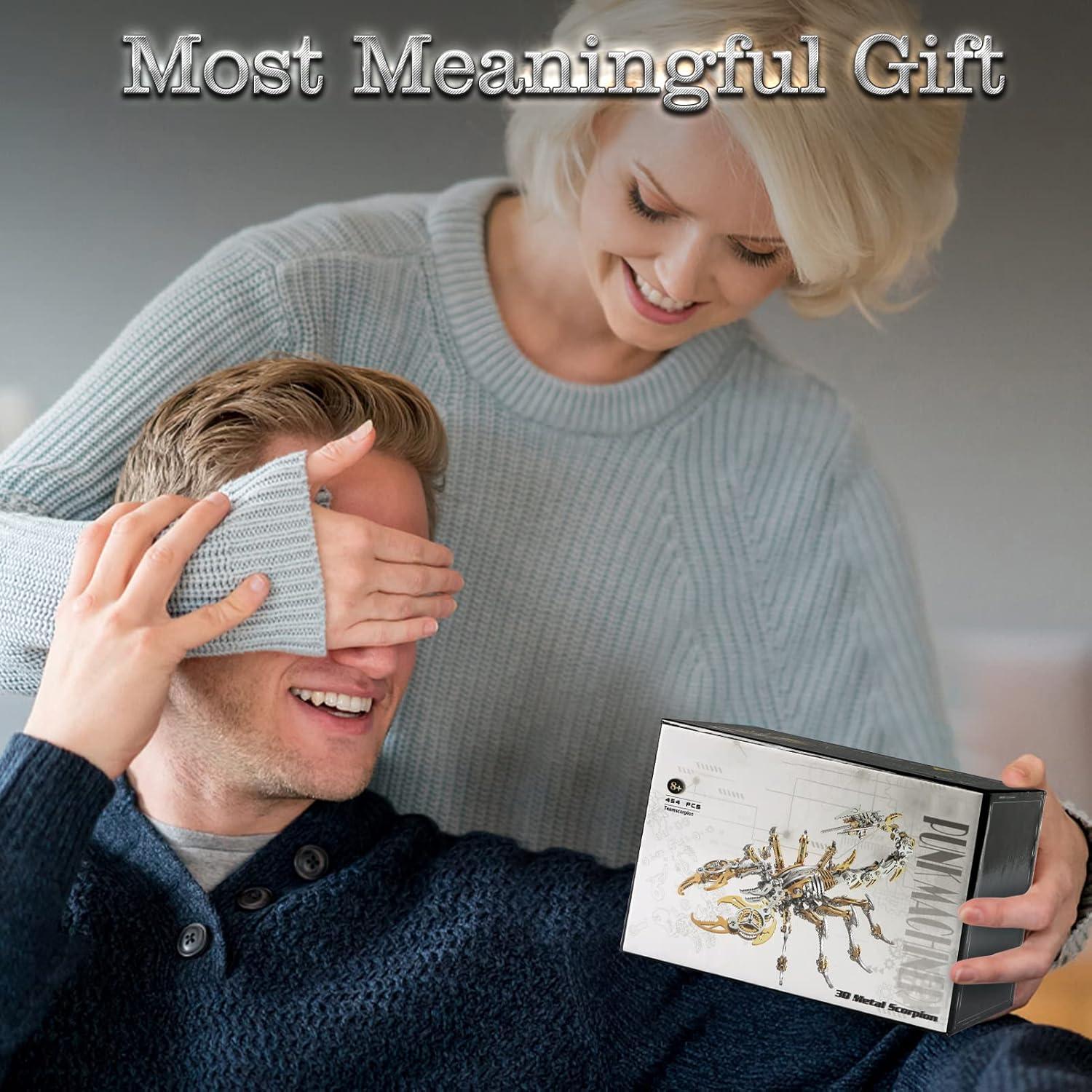 Rompecabezas 3D Escorpión Metálico DIY Metalkitor - 454 Piezas