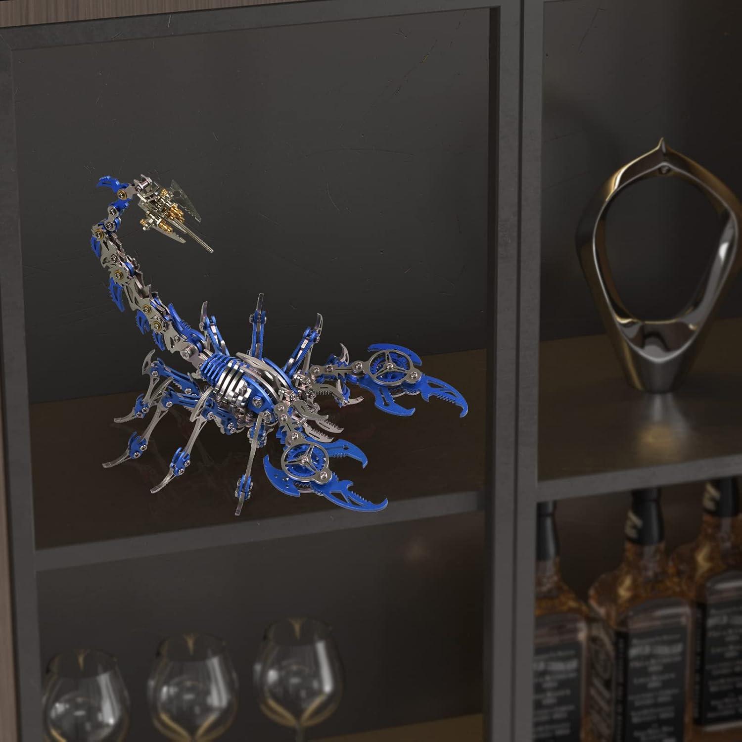 Rompecabezas 3D Escorpión Metálico DIY Metalkitor - 454 Piezas