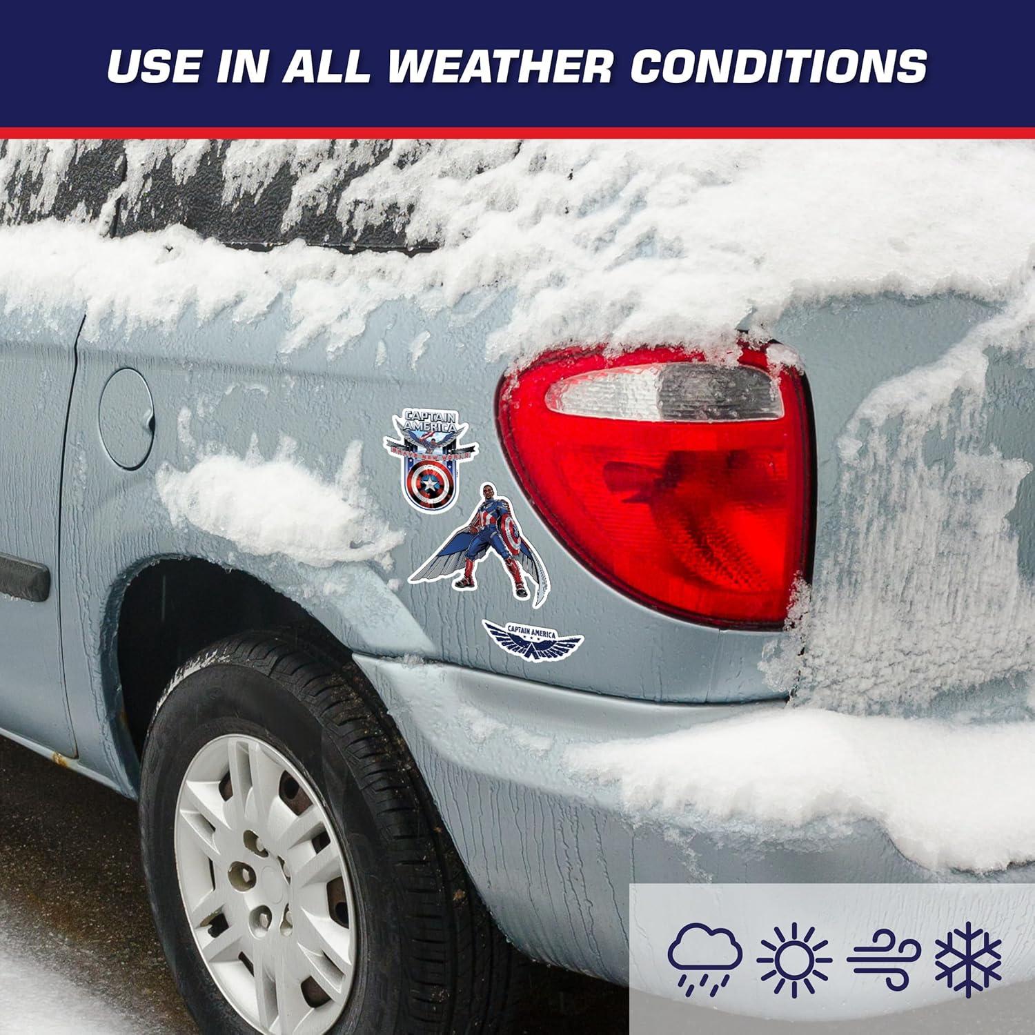 Calcomanías Capitán América WALL PALZ - 7 Vinilos Resistentes