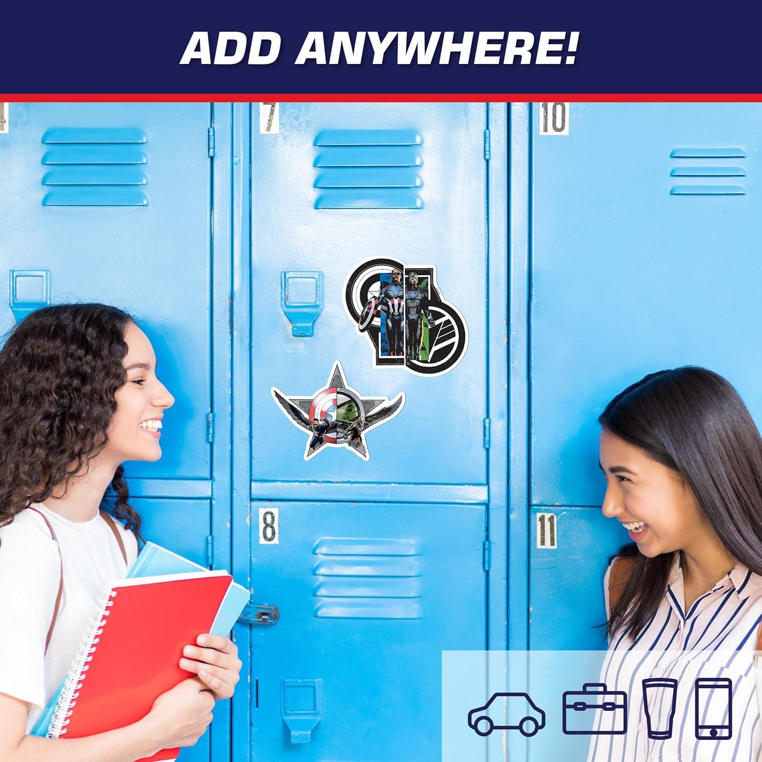 Calcomanías Capitán América WALL PALZ - 7 Vinilos Resistentes