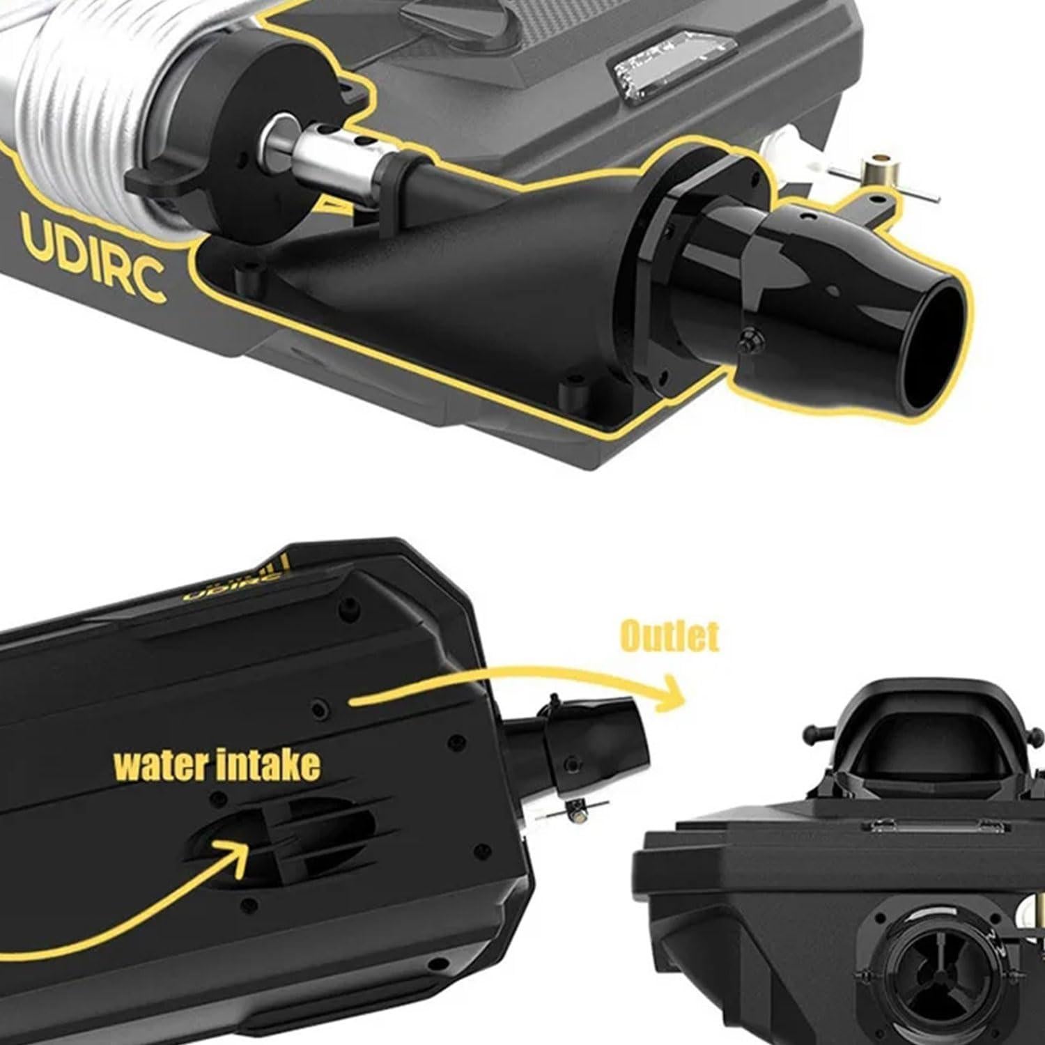 Barco RC Acuático CaptainRC UDI023 25KPH 2 Baterías