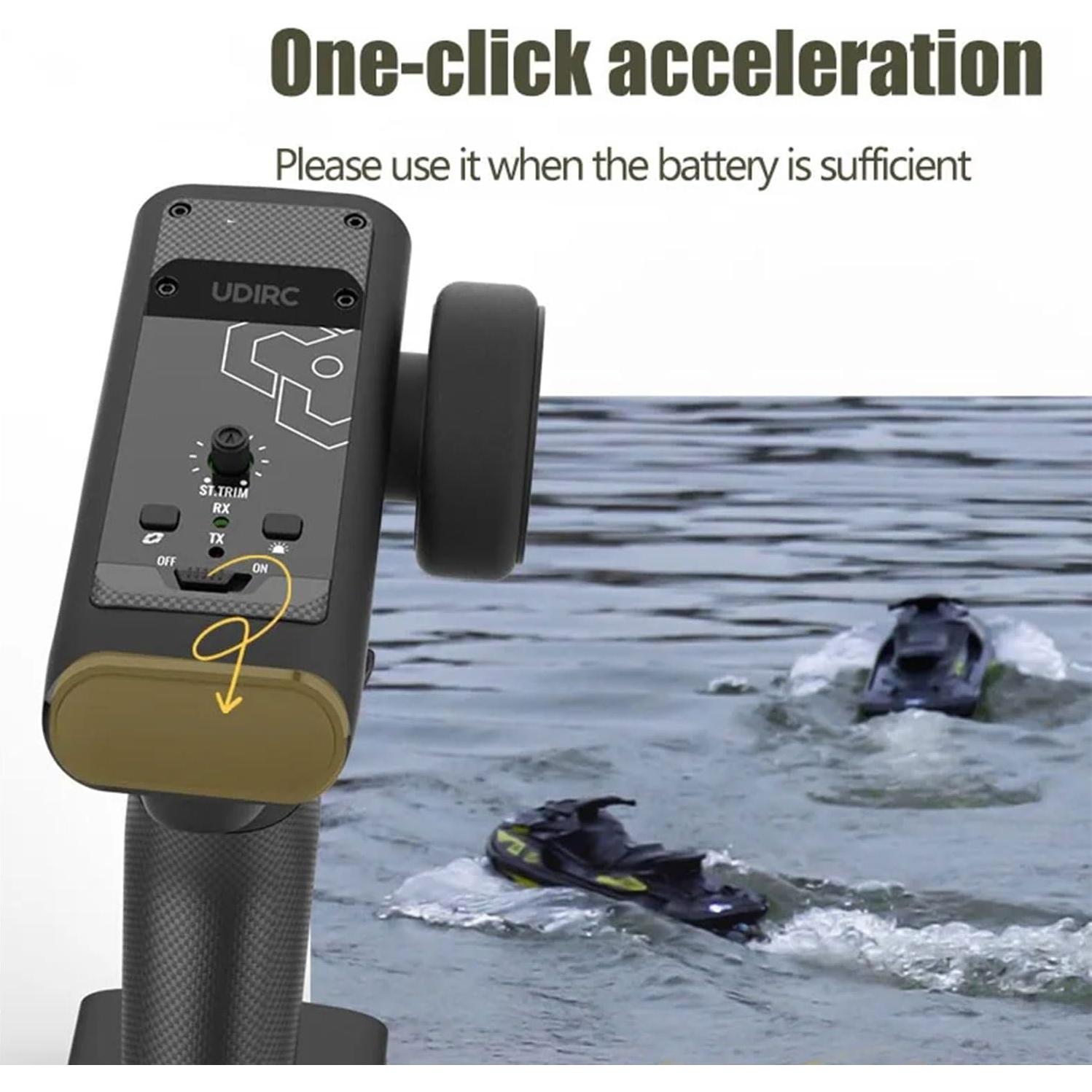 Barco RC Acuático CaptainRC UDI023 25KPH 2 Baterías