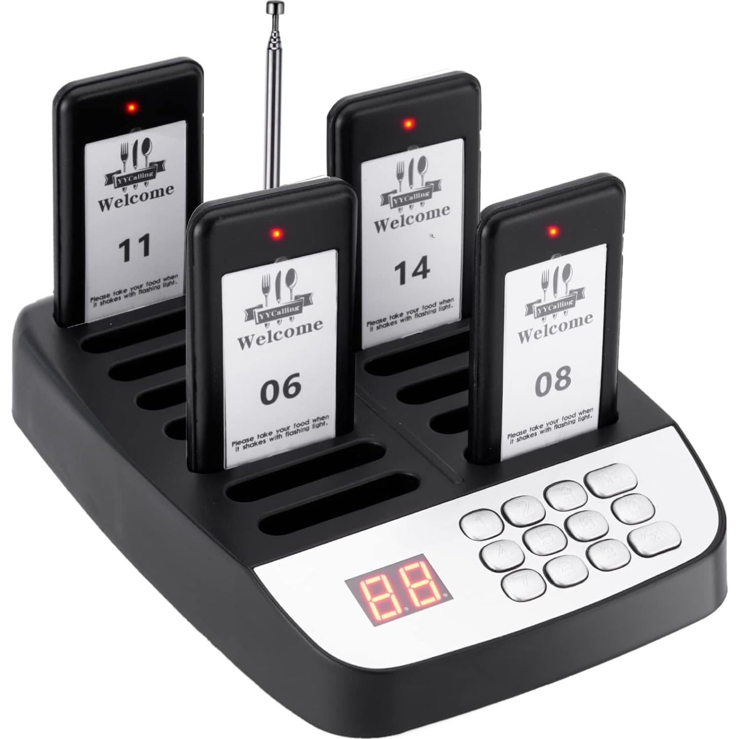 Buscador de Restaurante YYCALLING 10 Canales Inalámbrico