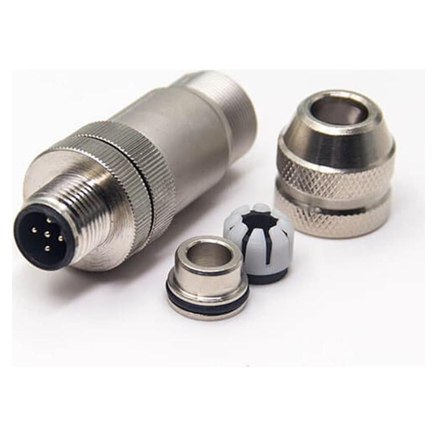 Conector M12 Profibus Elecbee 5 Pines Macho B-Code IP68