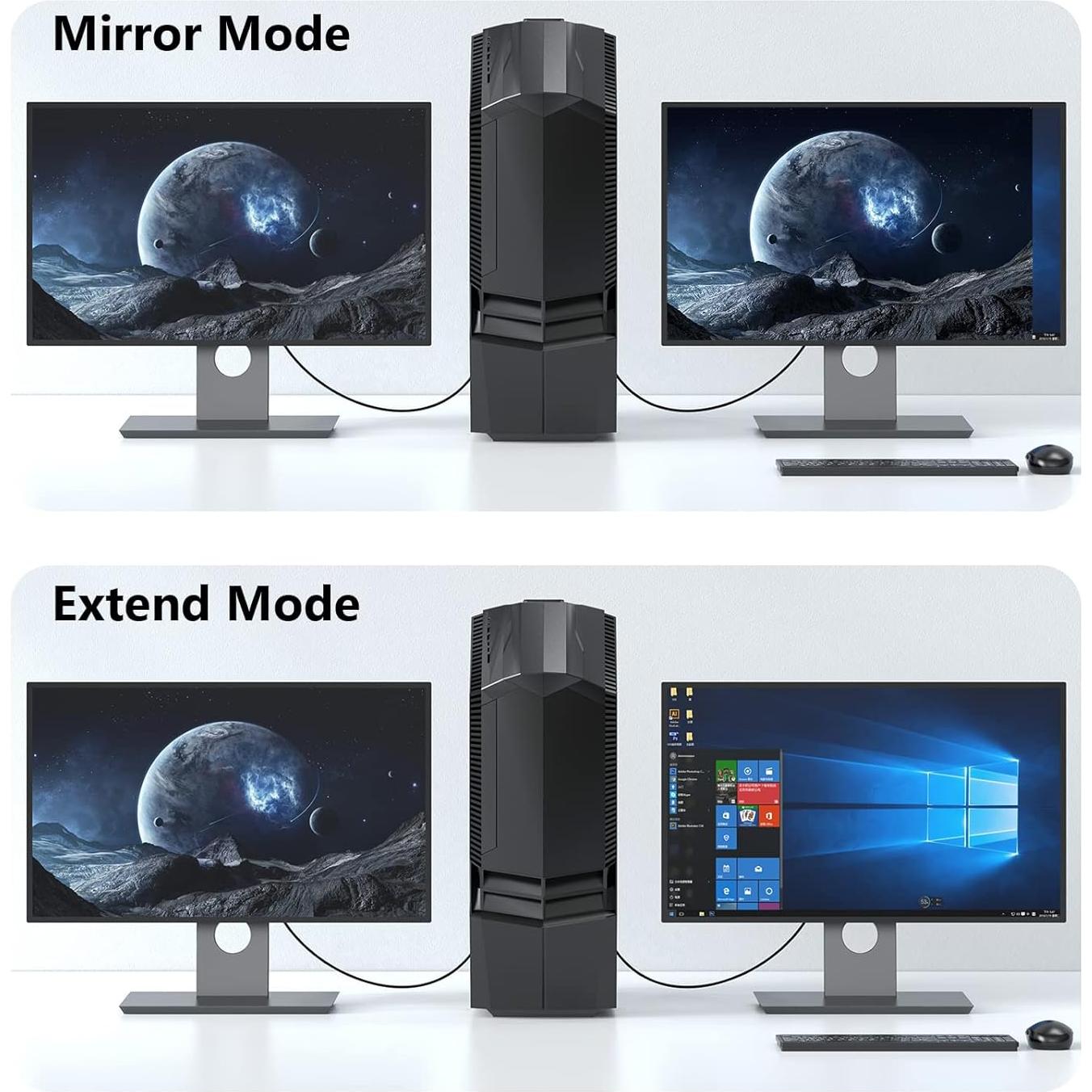 Cable DisplayPort a VGA 0.91m DteeDck 1080P Plug and Play