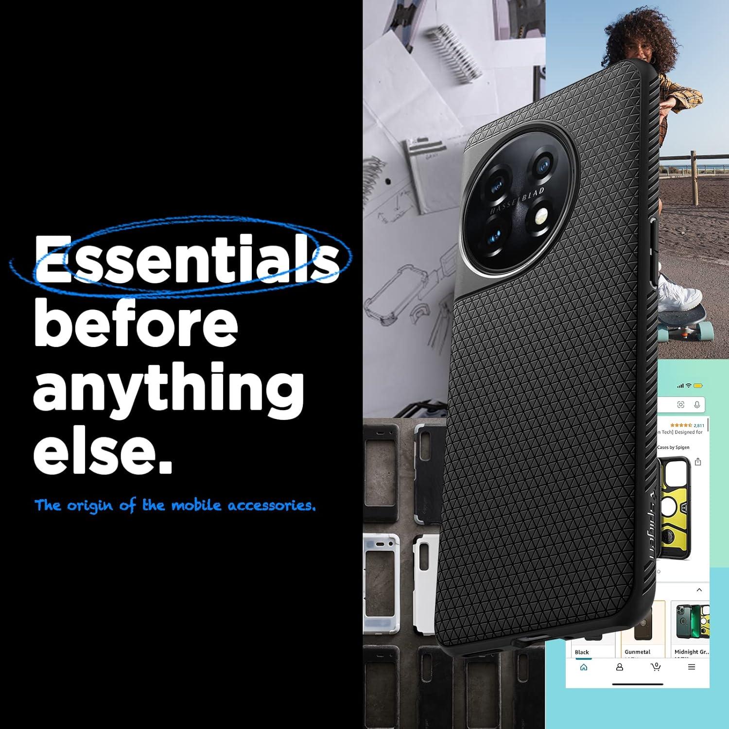 Funda Spigen Liquid Air para OnePlus 11 - Negro Mate