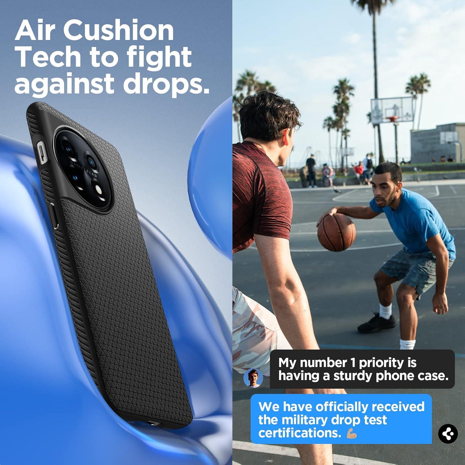 Funda Spigen Liquid Air para OnePlus 11 - Negro Mate