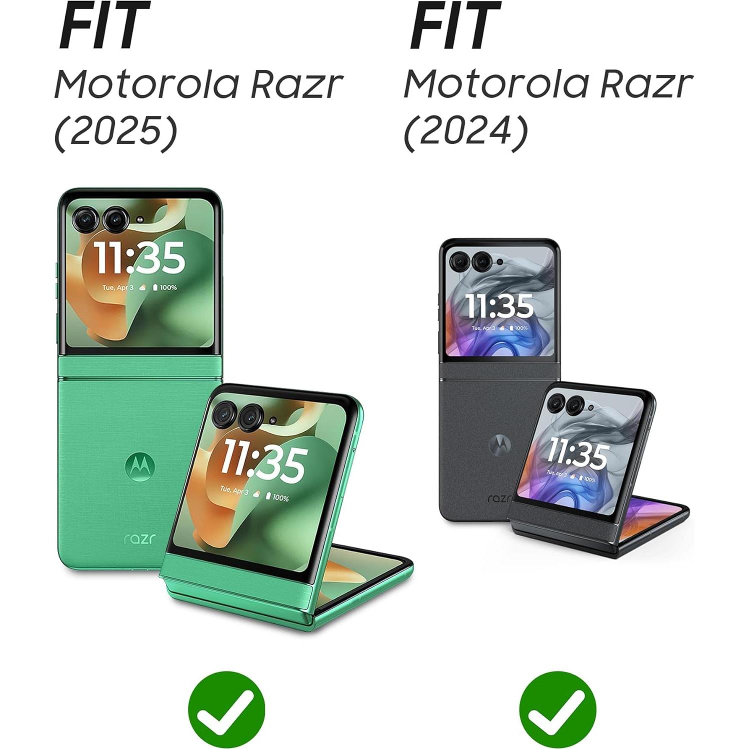 Funda Vizvera para Motorola Razr 2024/2025 con Protector de Pantalla