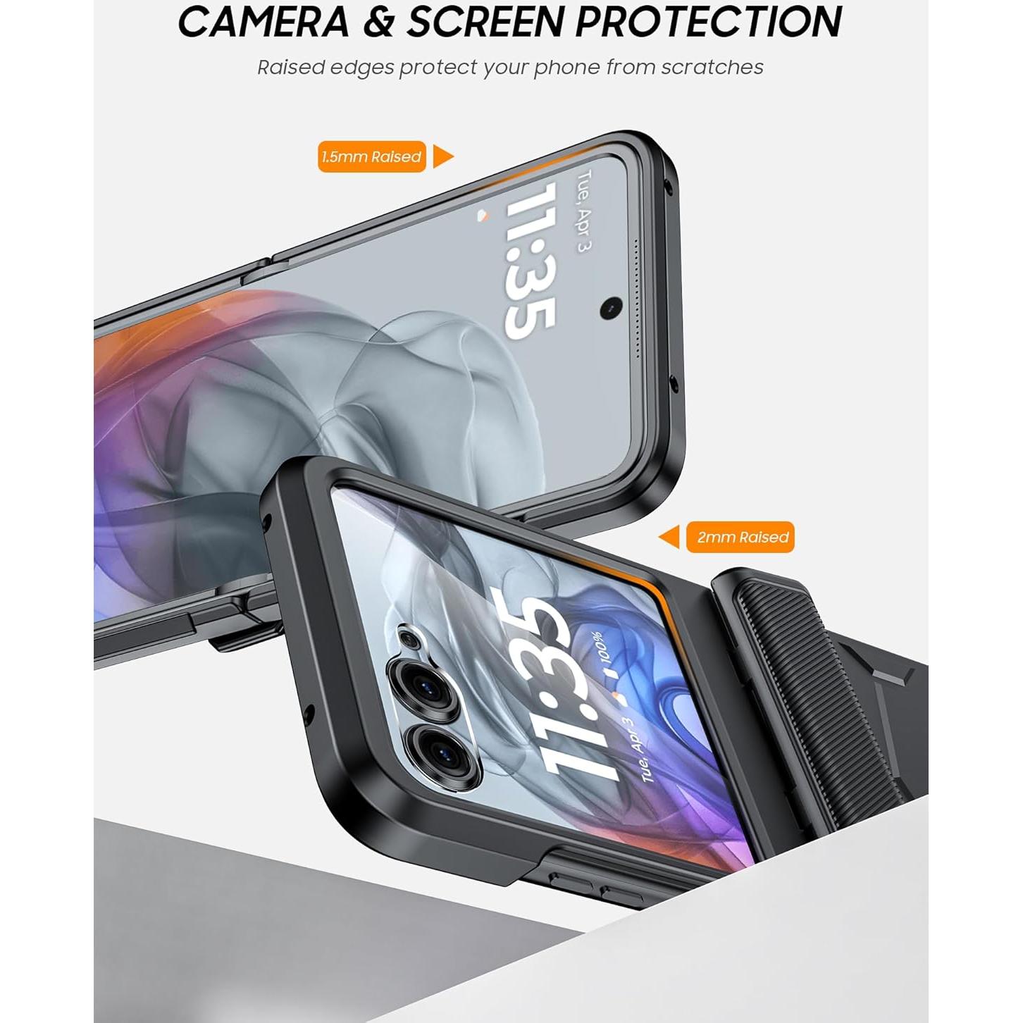 Funda Vizvera para Motorola Razr 2024/2025 con Protector de Pantalla