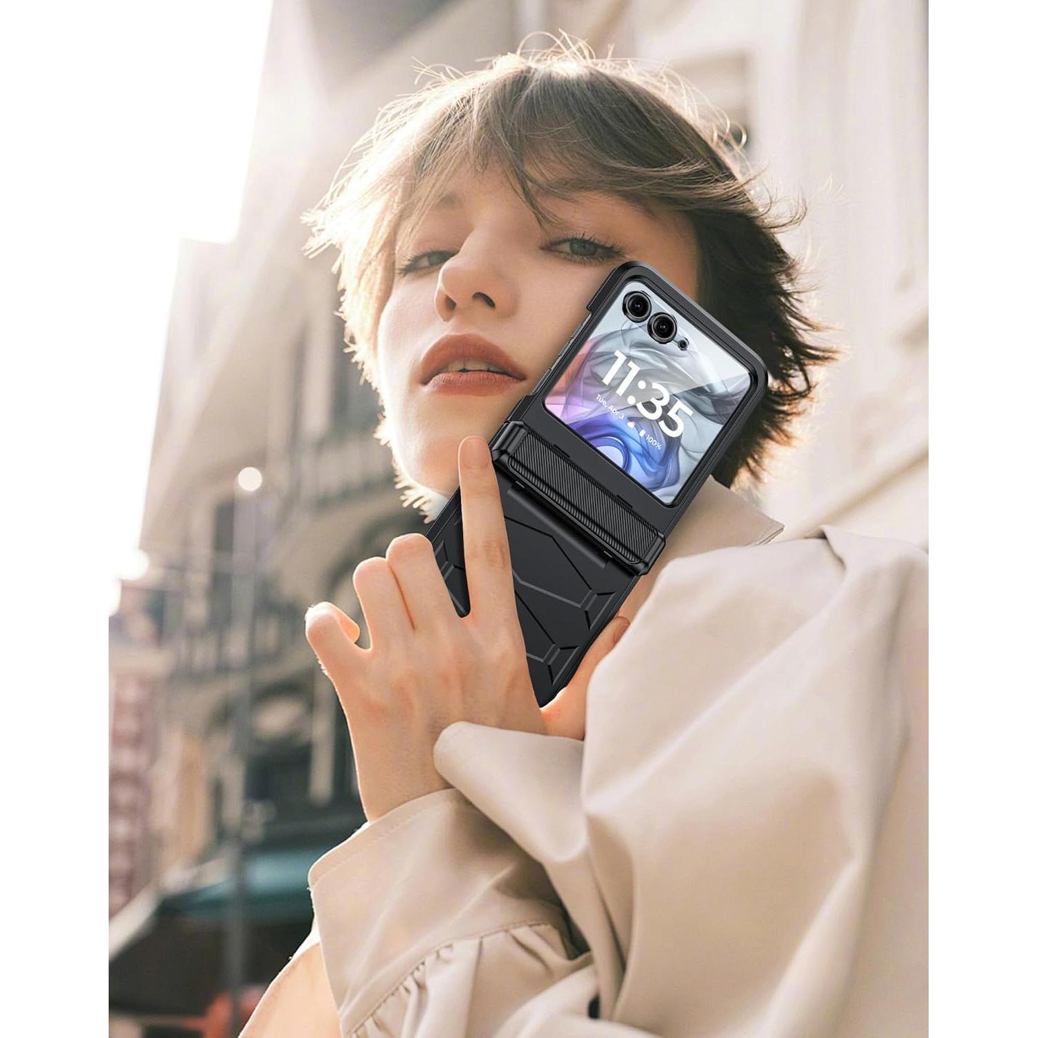 Funda Vizvera para Motorola Razr 2024/2025 con Protector de Pantalla