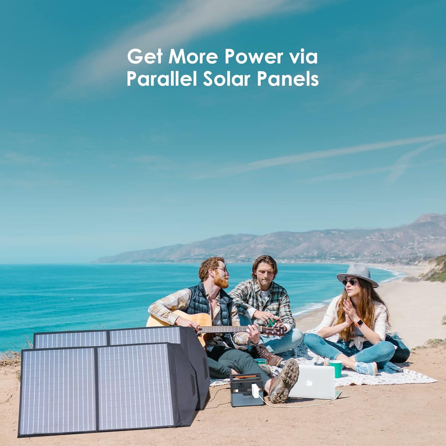 Panel Solar Plegable ALLPOWERS 100W Alta Eficiencia IP66