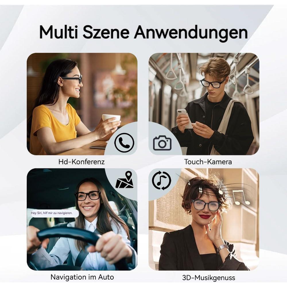 Gafas Inteligentes BLESSOURCE E13 con Traducción IA y Protección UV